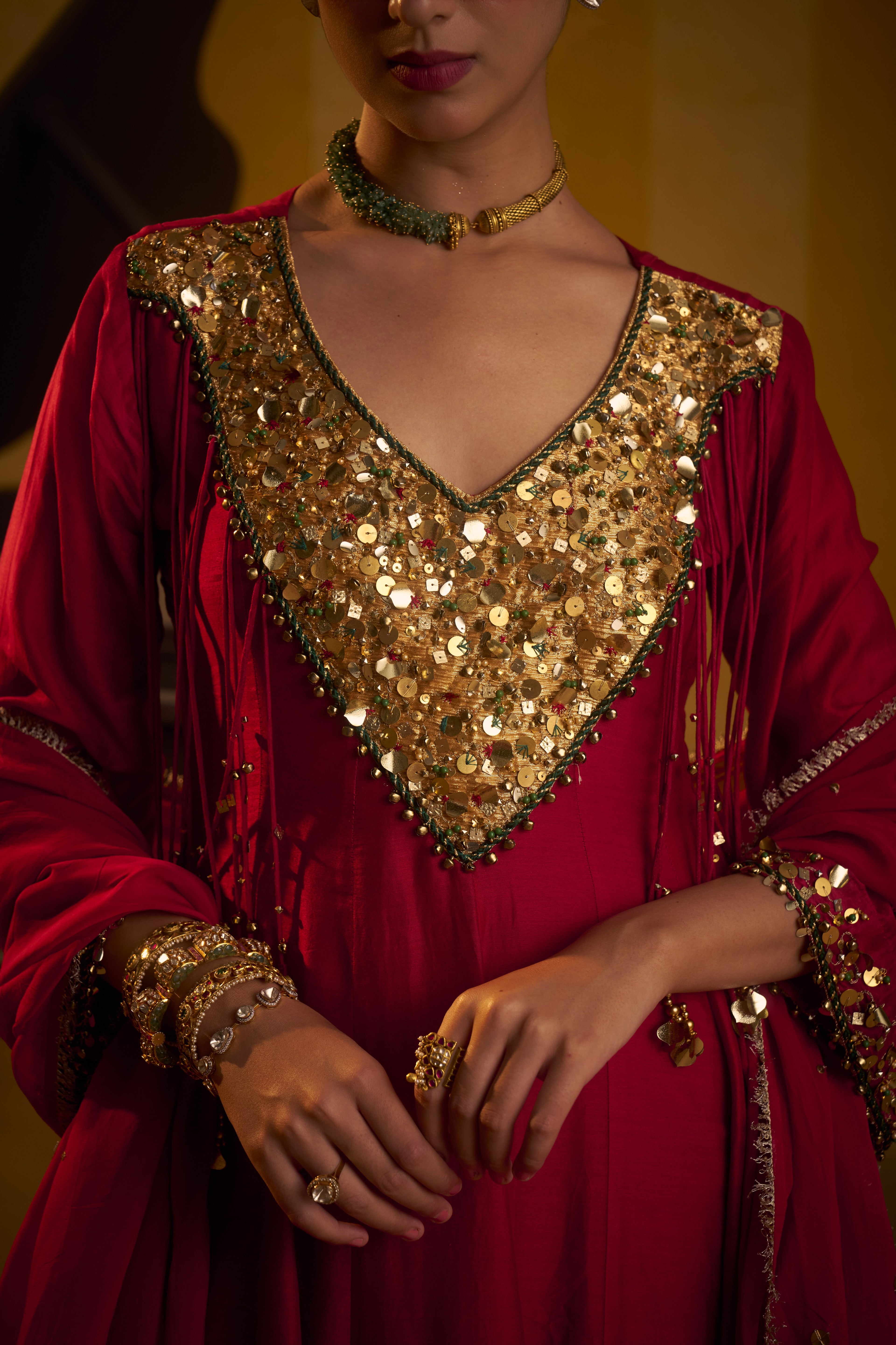 Surkh Gul kurta set