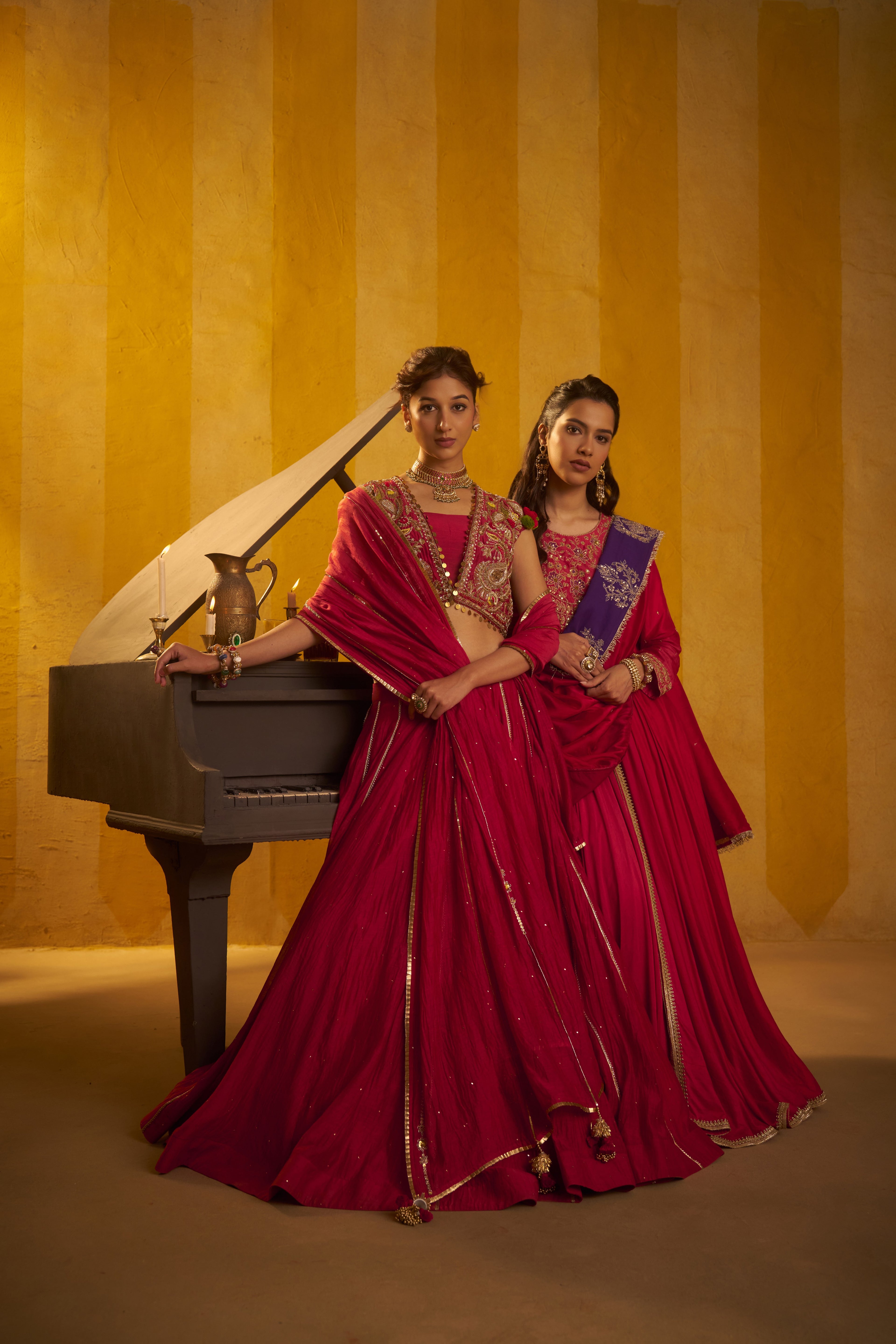 Gulaal lehenga set
