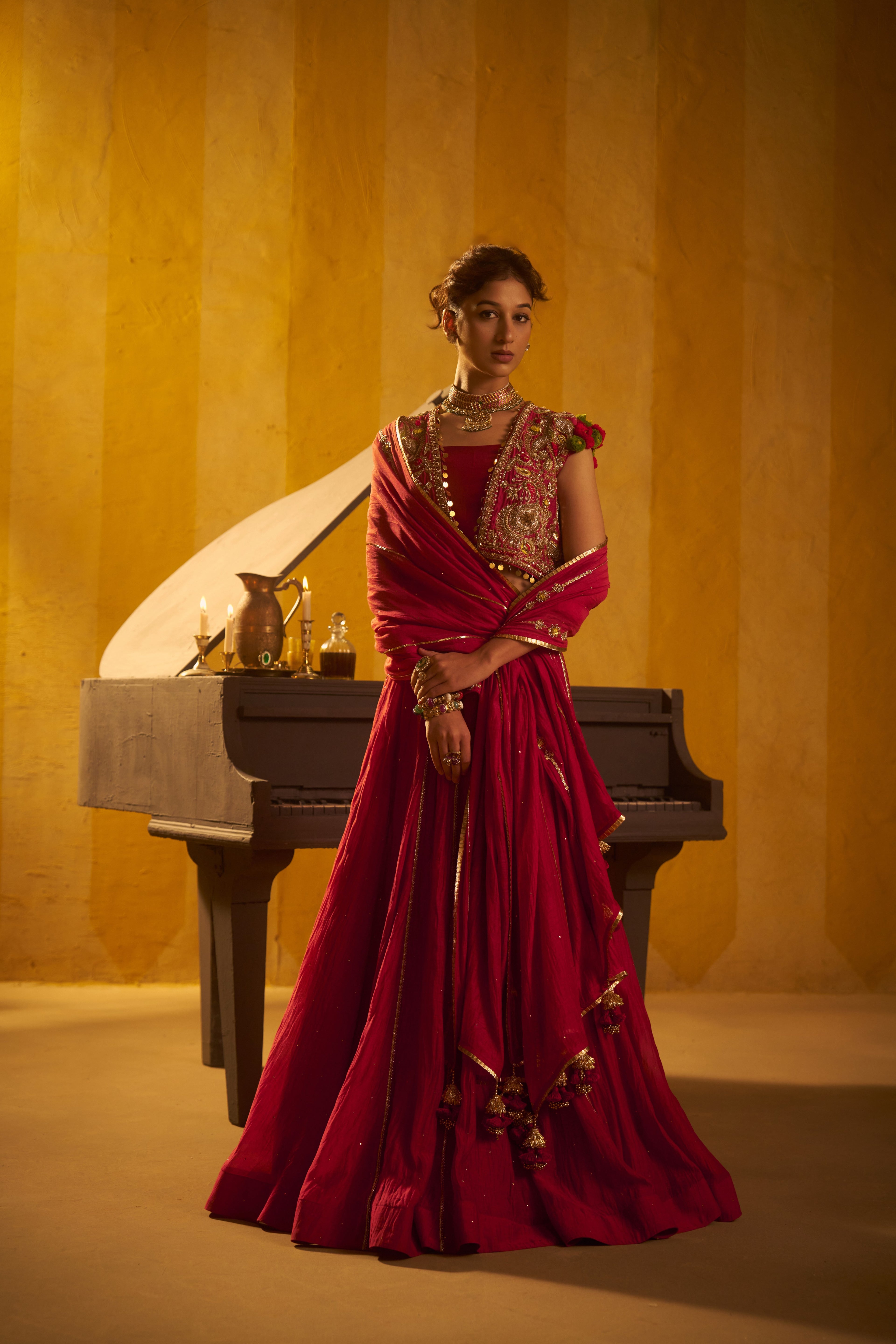 Gulaal lehenga set