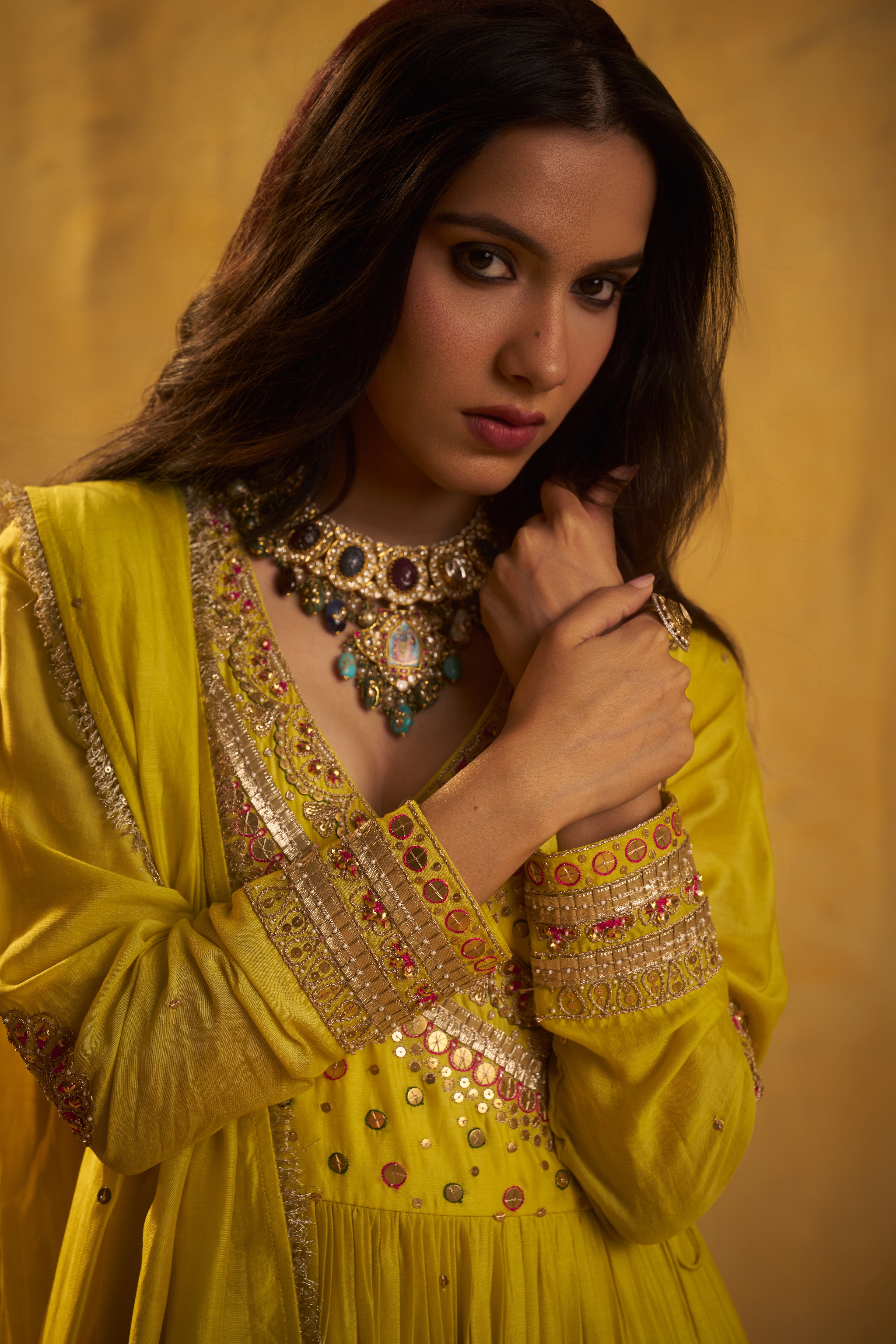 Sunehri Kiran anarkali