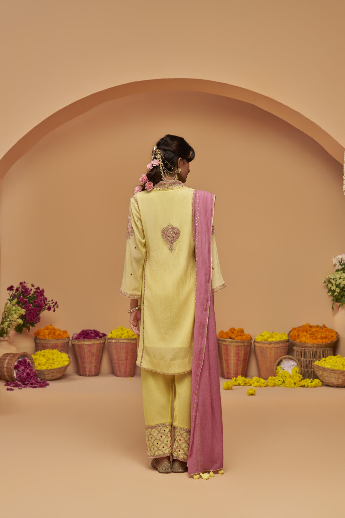 Yellow Marodi Salwar Set