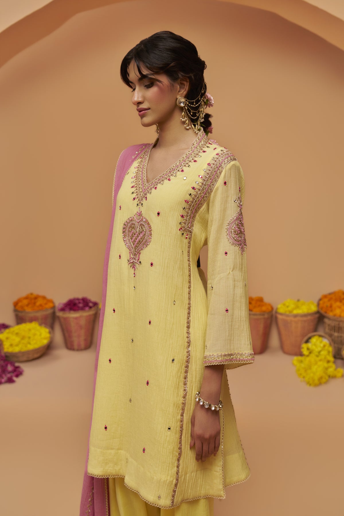 Yellow Marodi Salwar Set