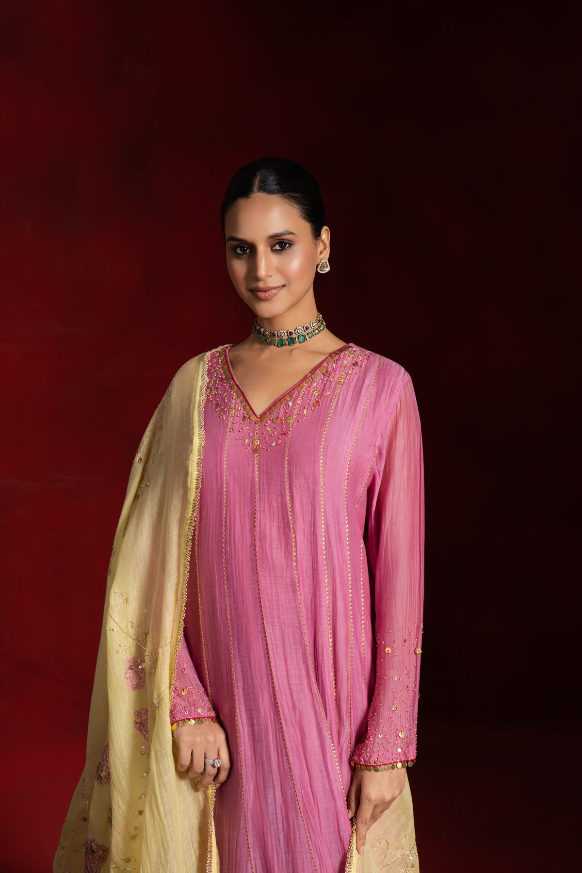 Lavender Pink Anarkali