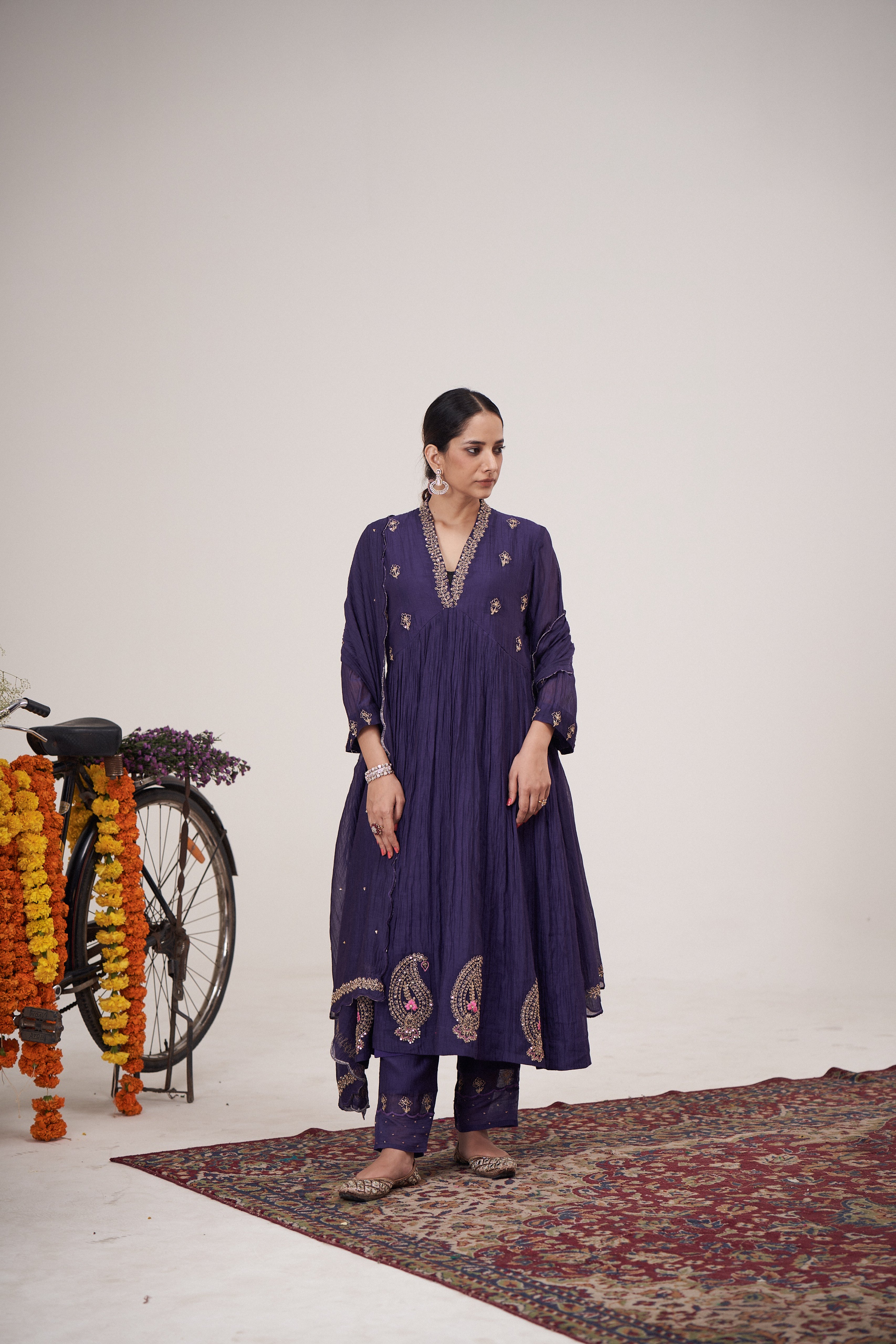 Mor Kurta Pant Set