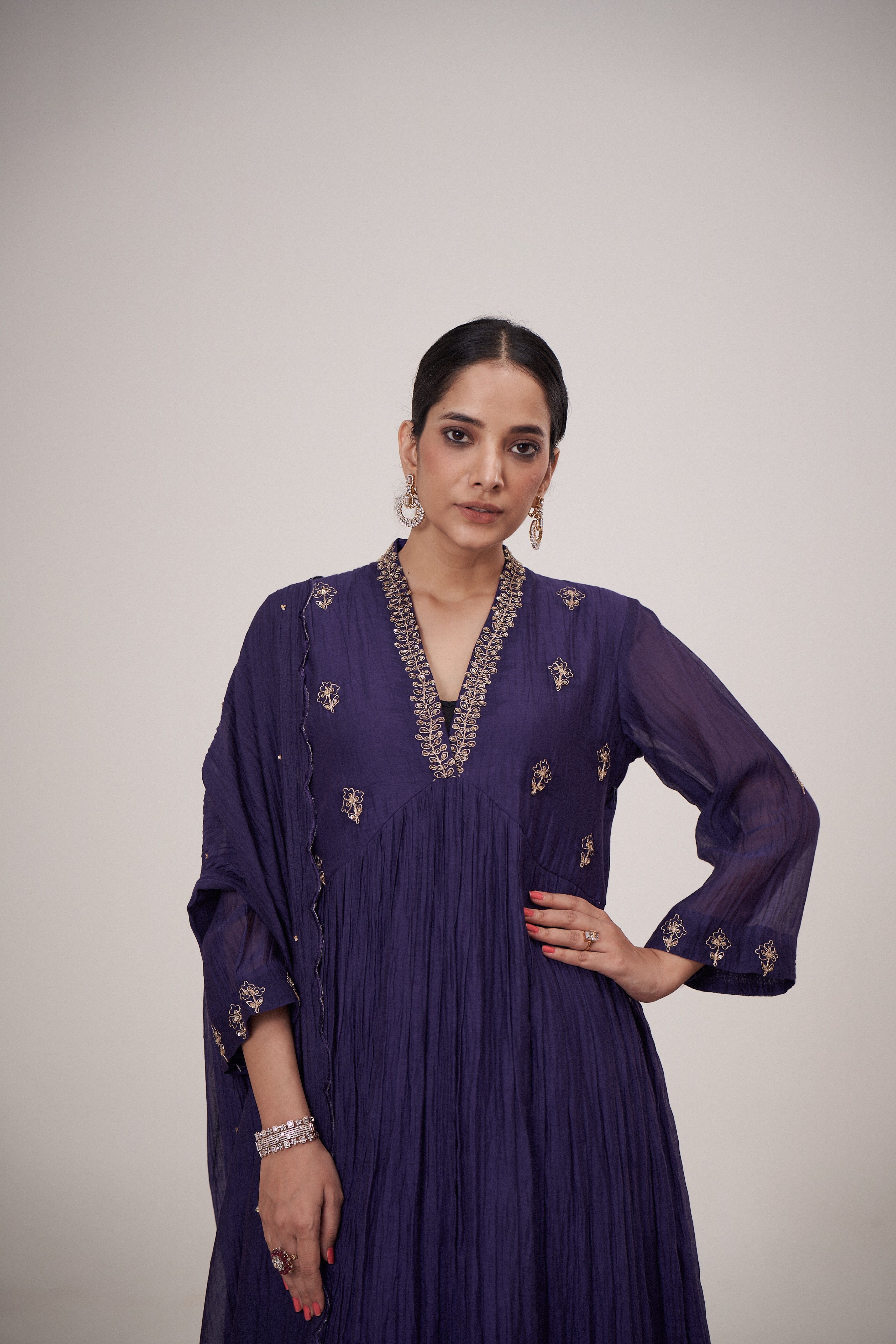 Mor Kurta Pant Set