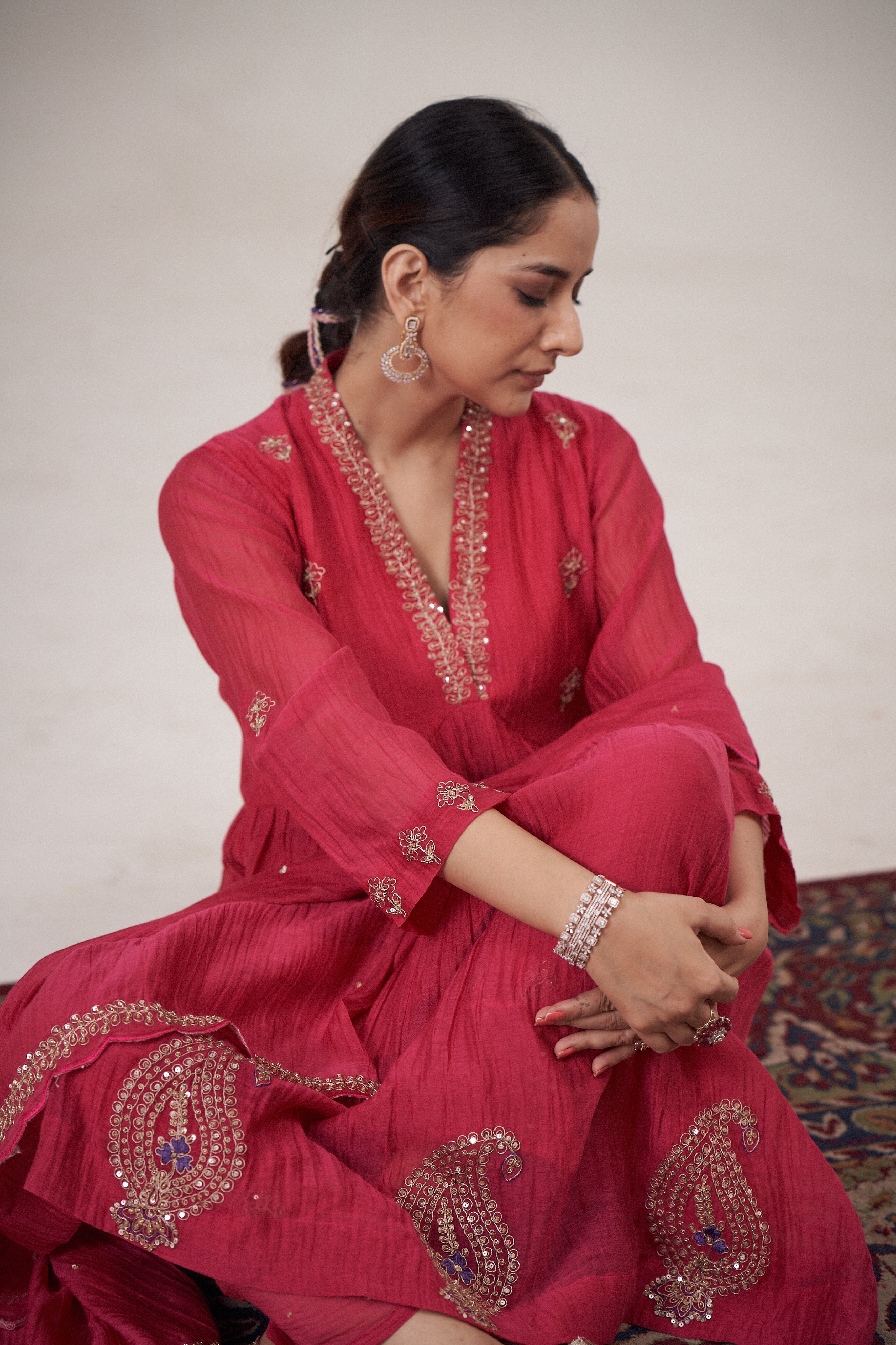 Mor Kurta Pant Set
