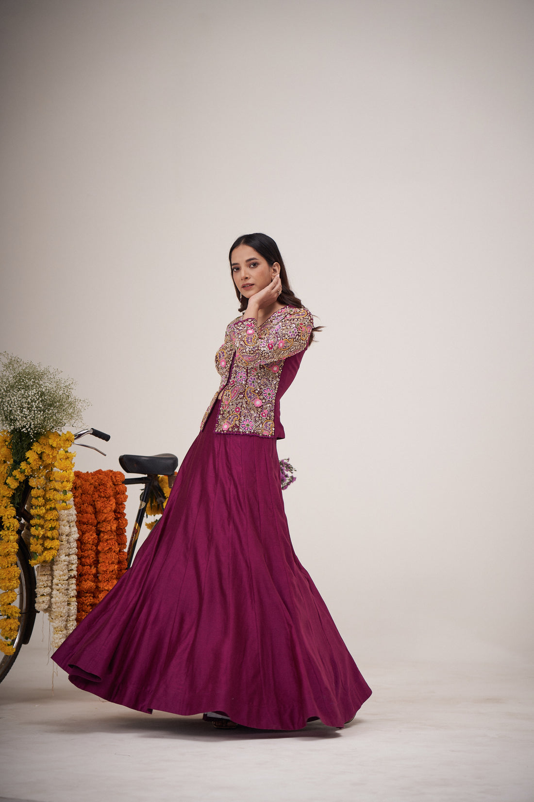 Bagicha Jacket Ghagra Set