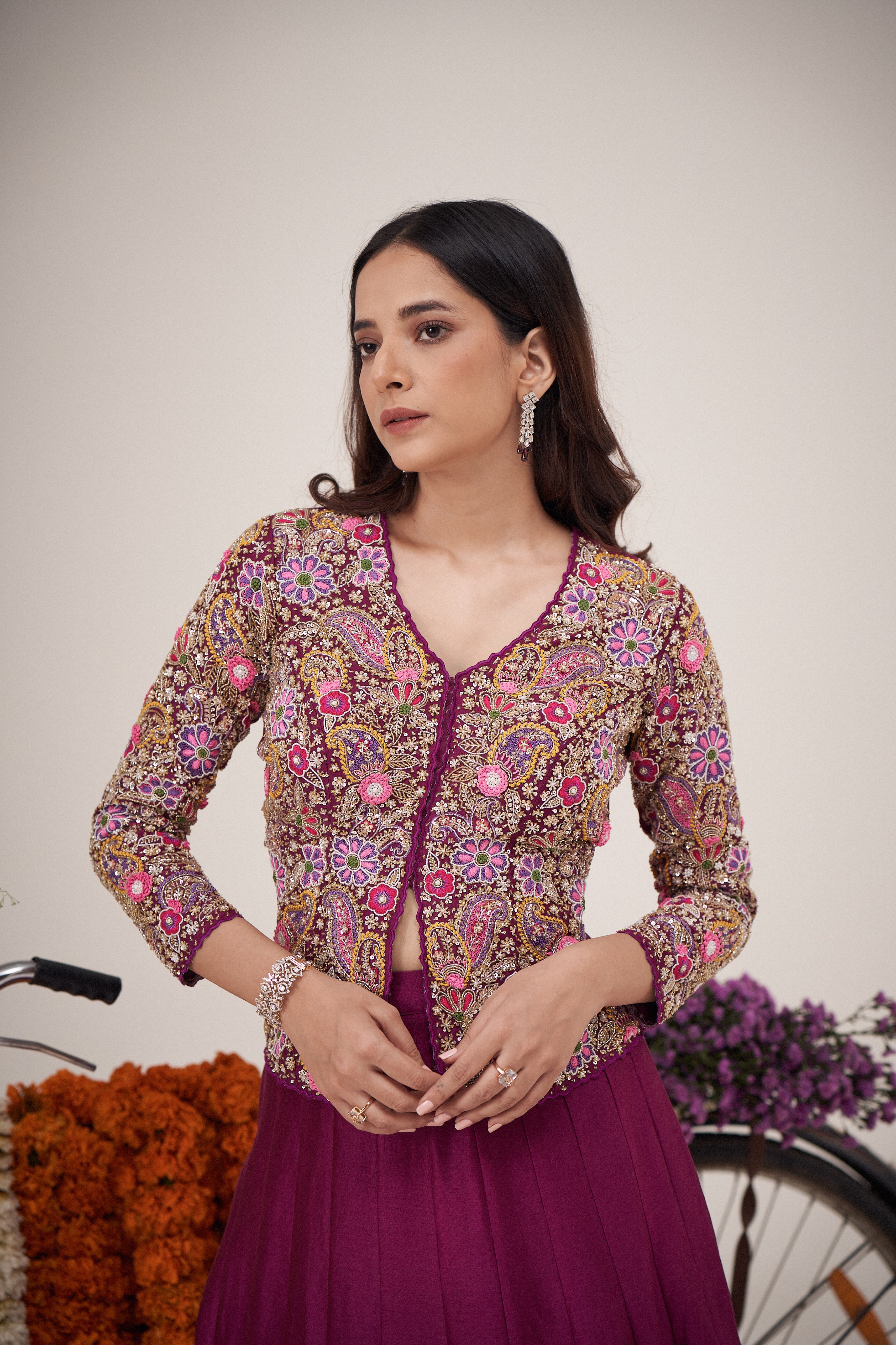 Bagicha Jacket Ghagra Set