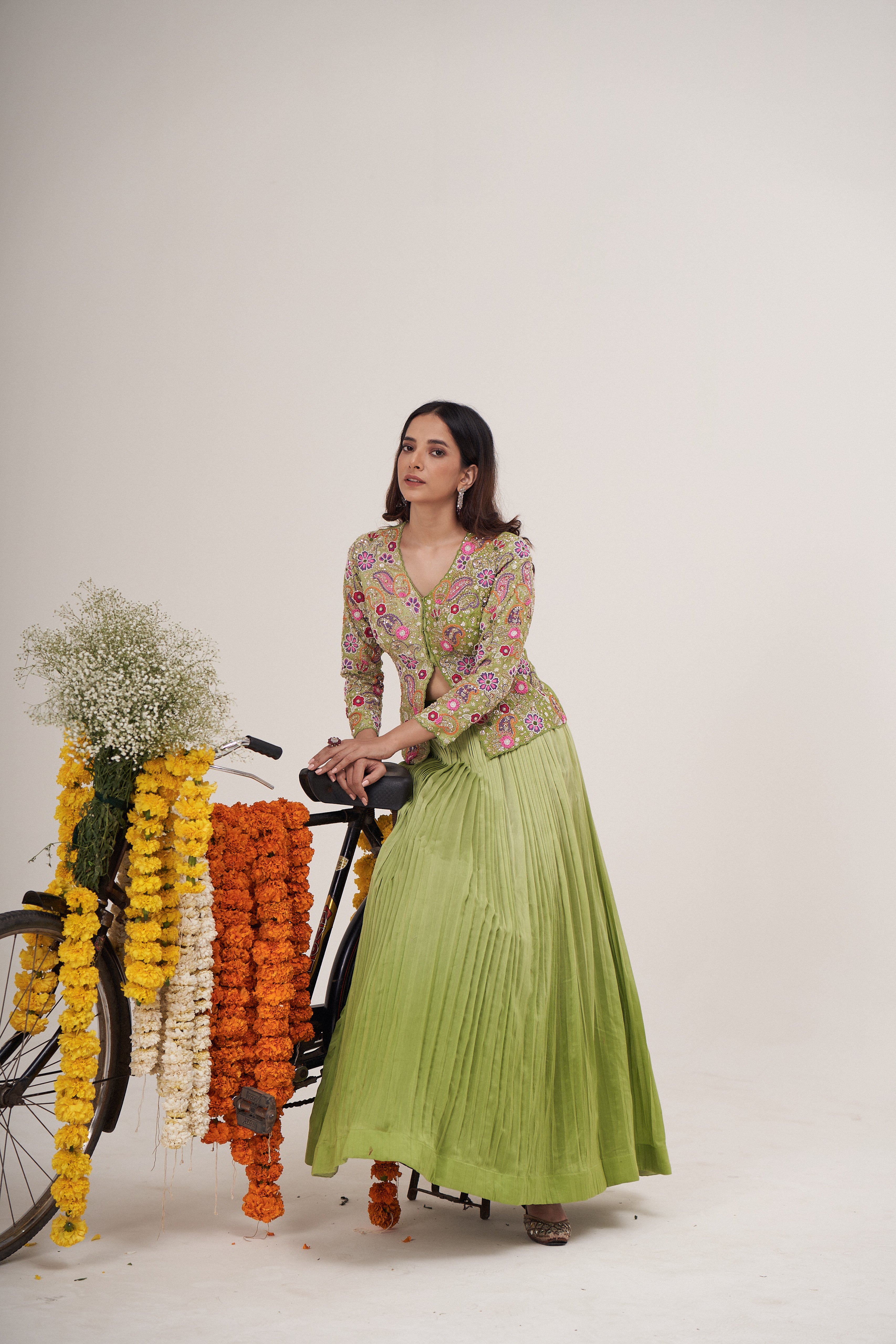 Bagicha Jacket Ghagra Set