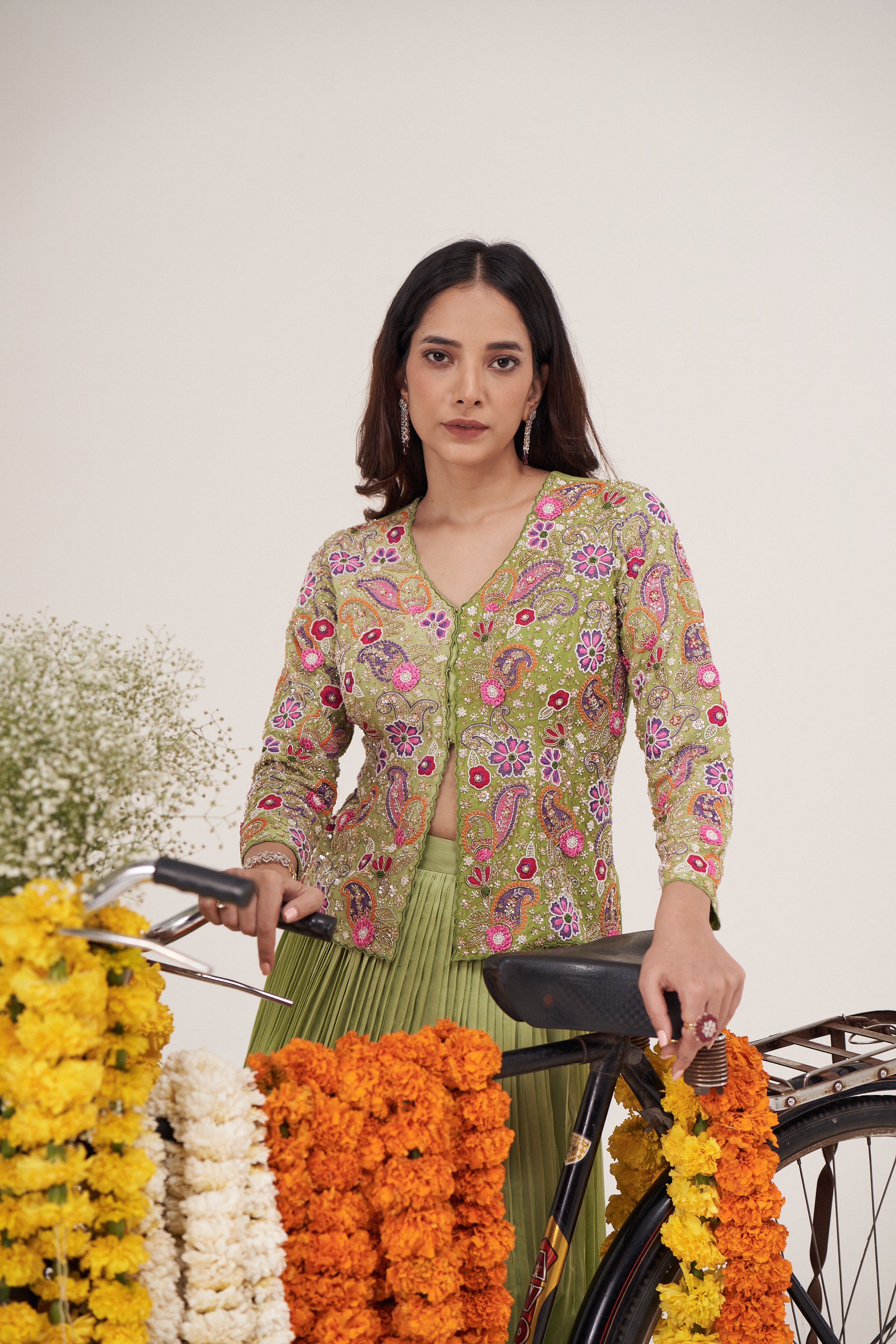 Bagicha Jacket Ghagra Set