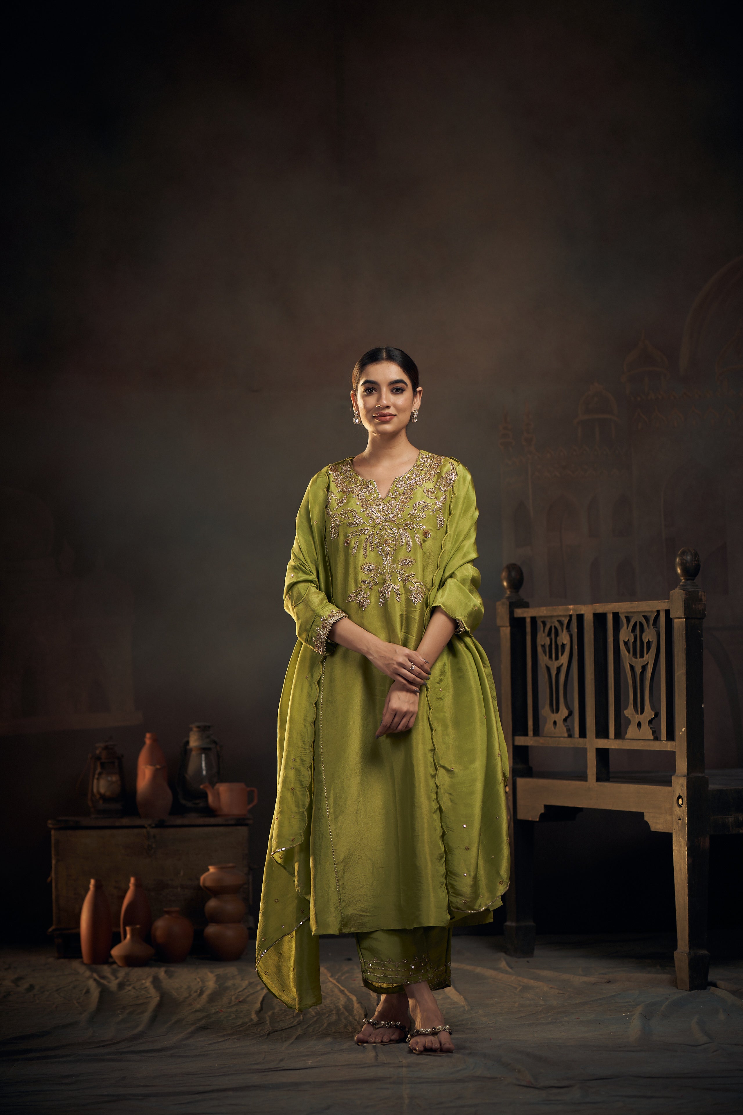 Tissue Kurta set