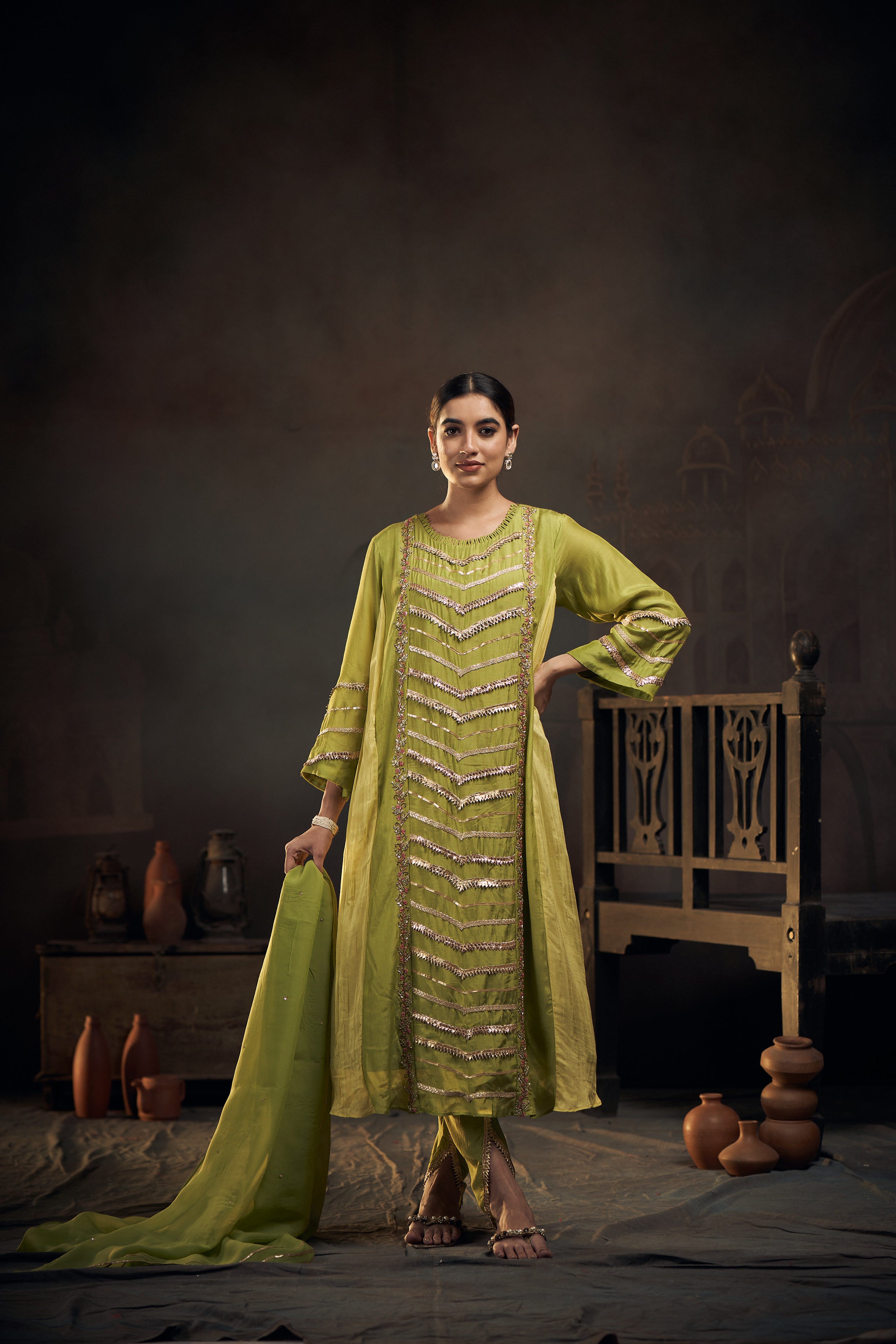 Gota Dhoti Set