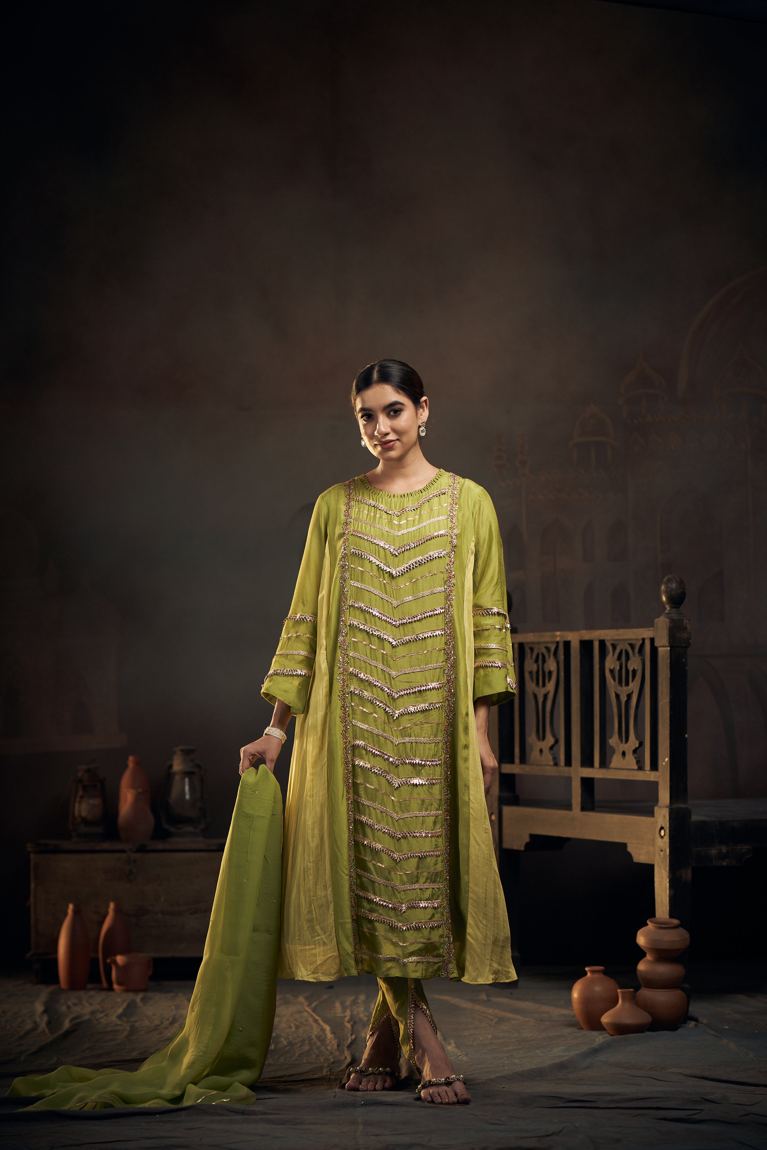 Gota Dhoti Set