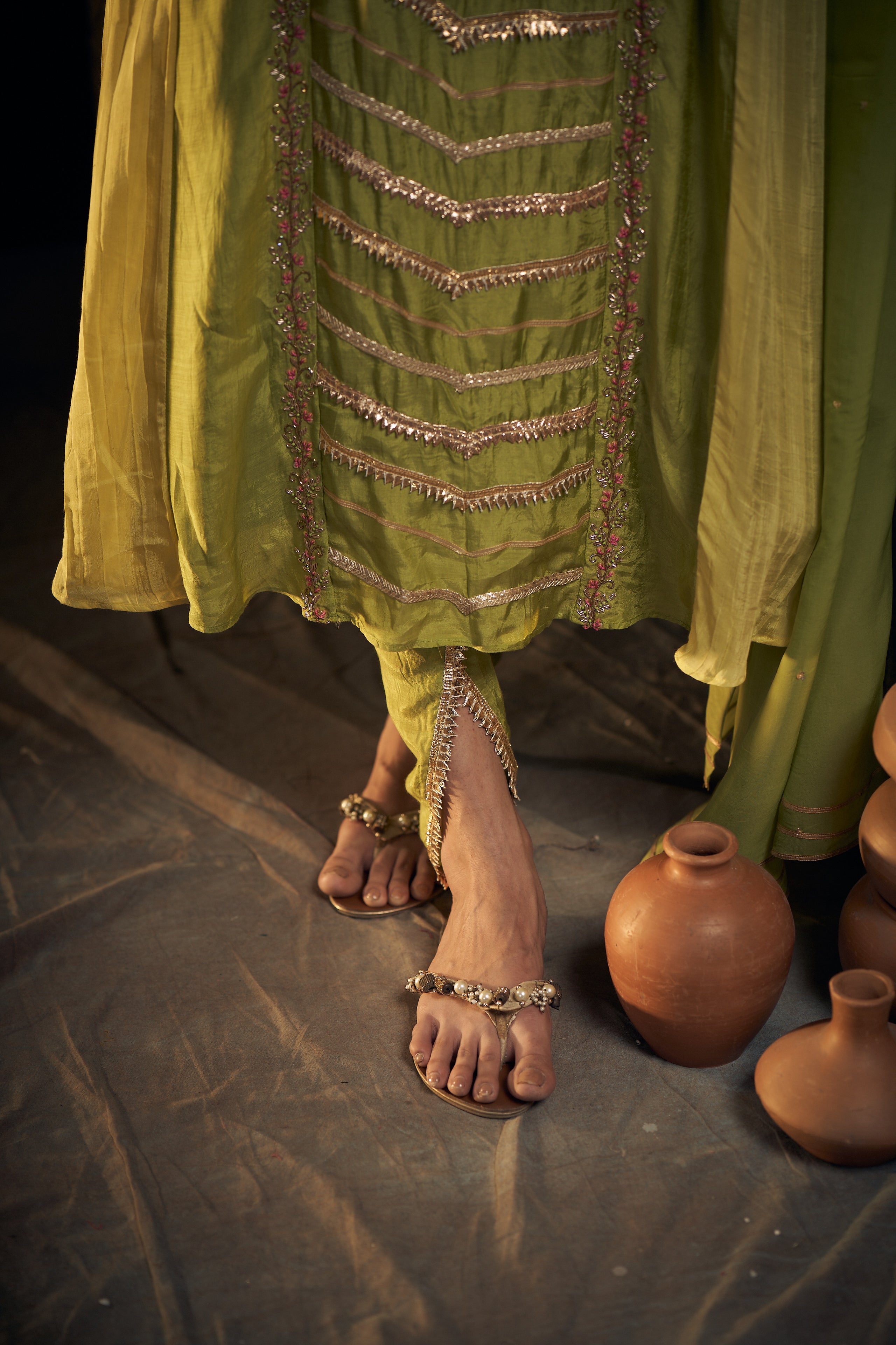 Gota Dhoti Set