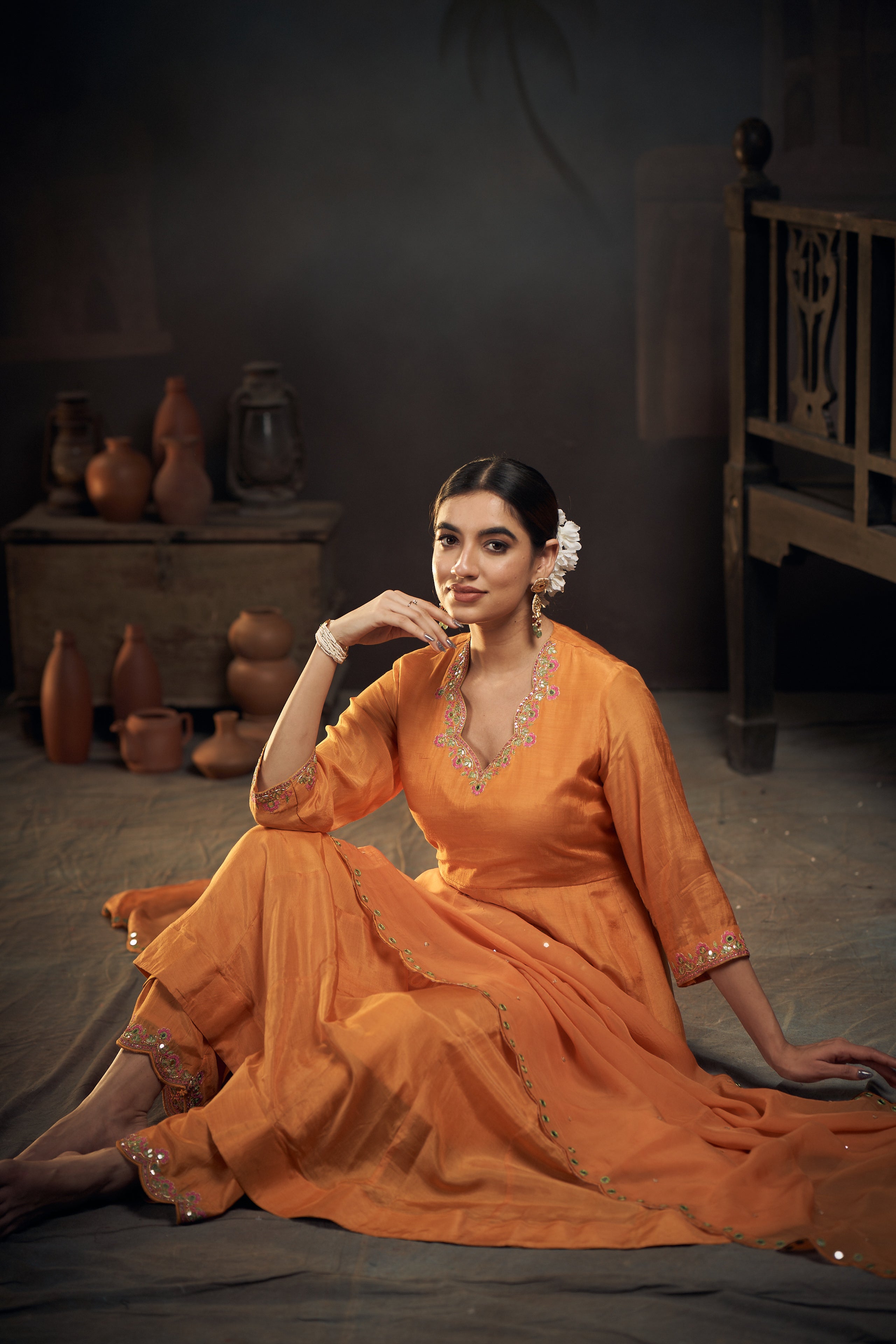 Genda Mirror Anarkali
