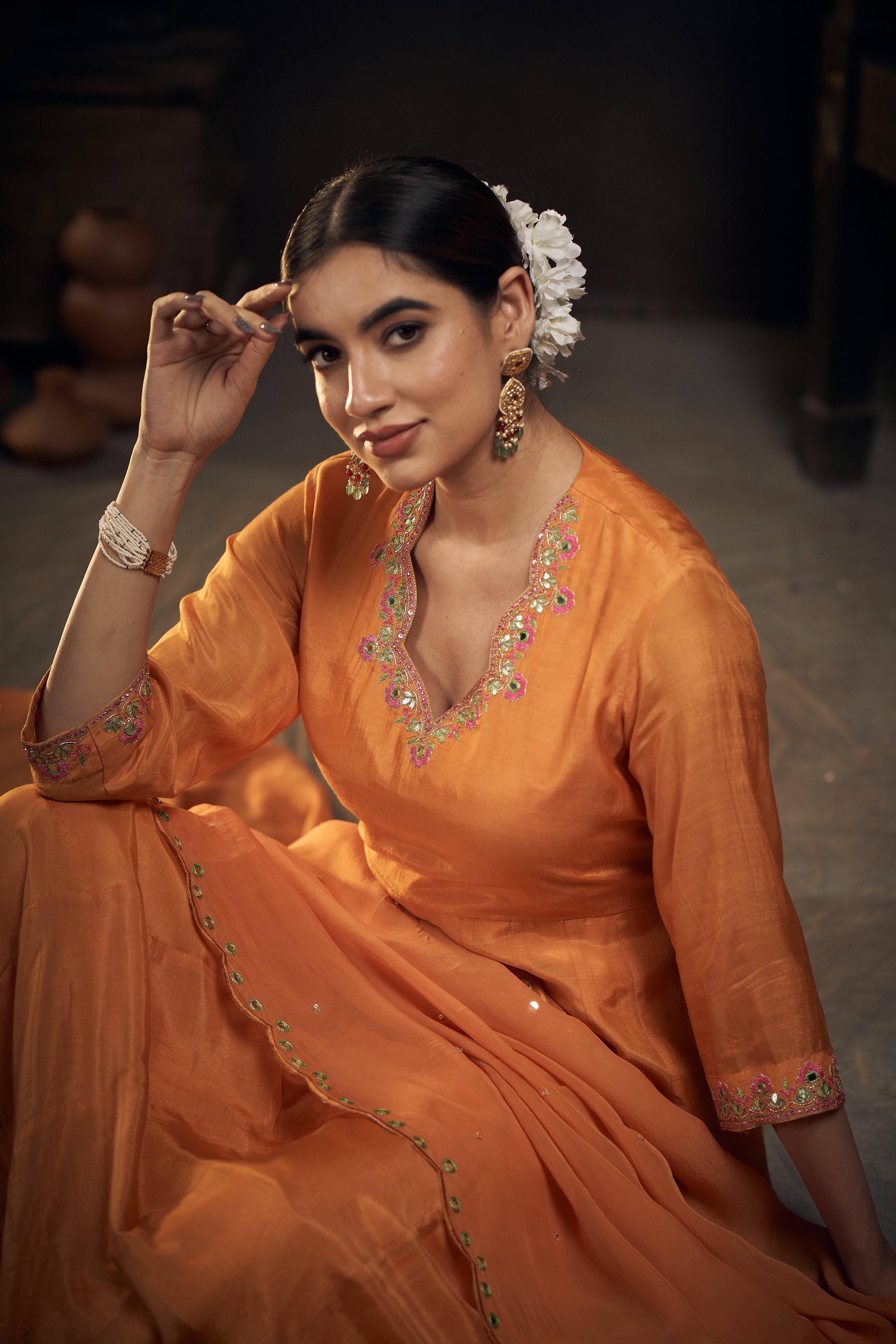 Genda Mirror Anarkali
