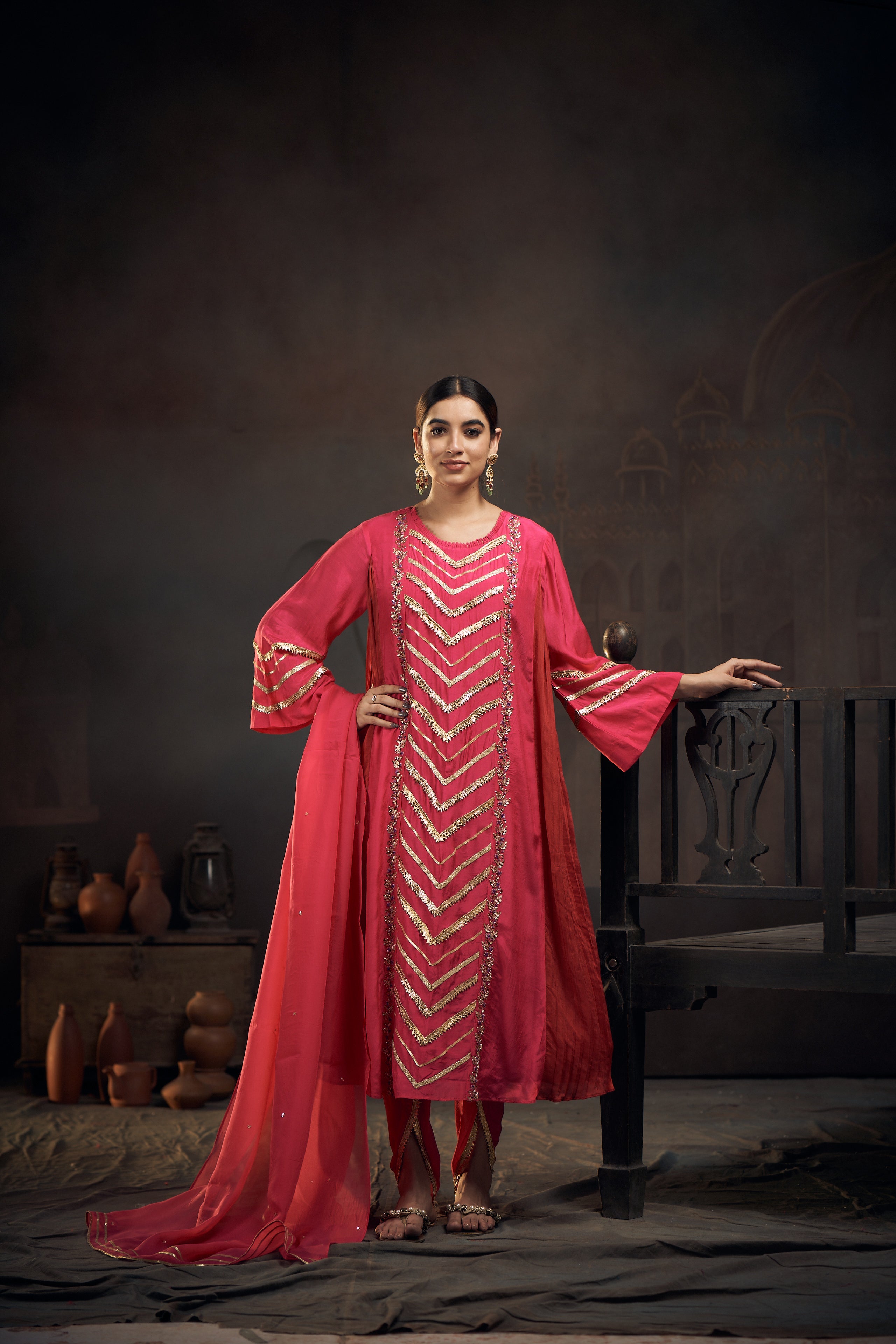 Gota Dhoti Set