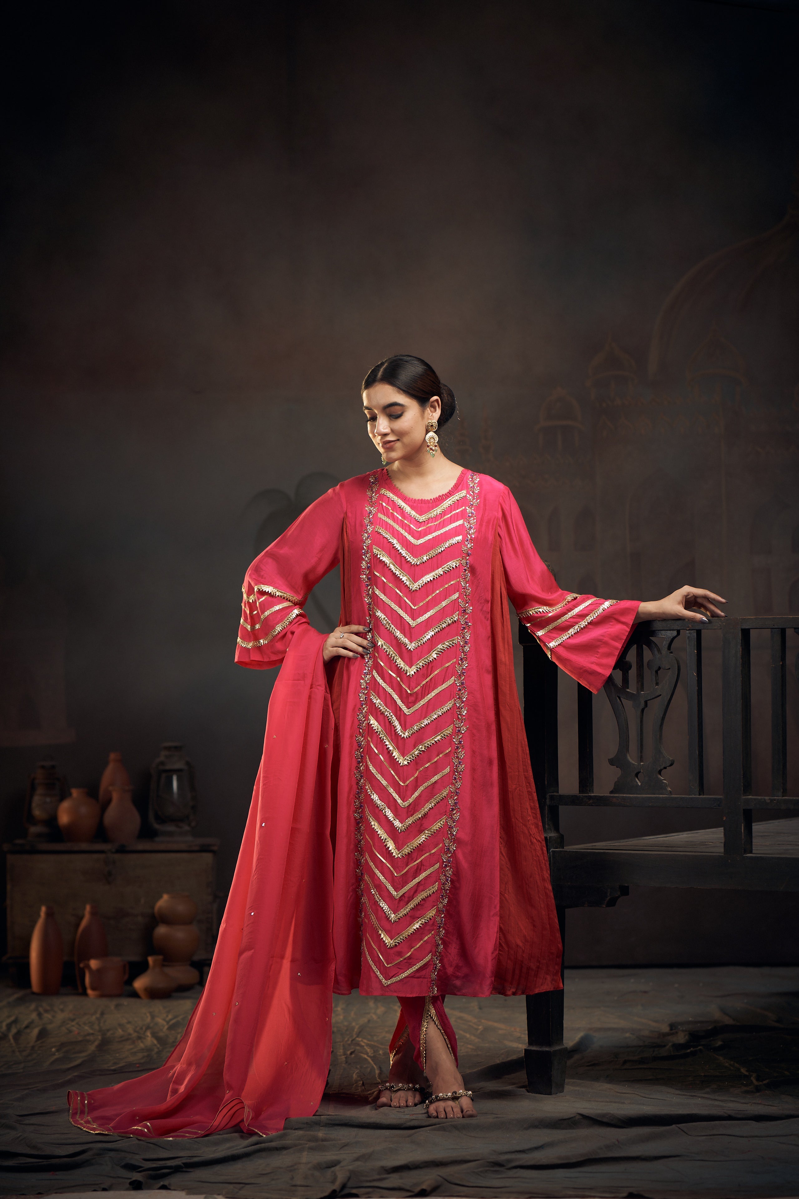 Gota Dhoti Set
