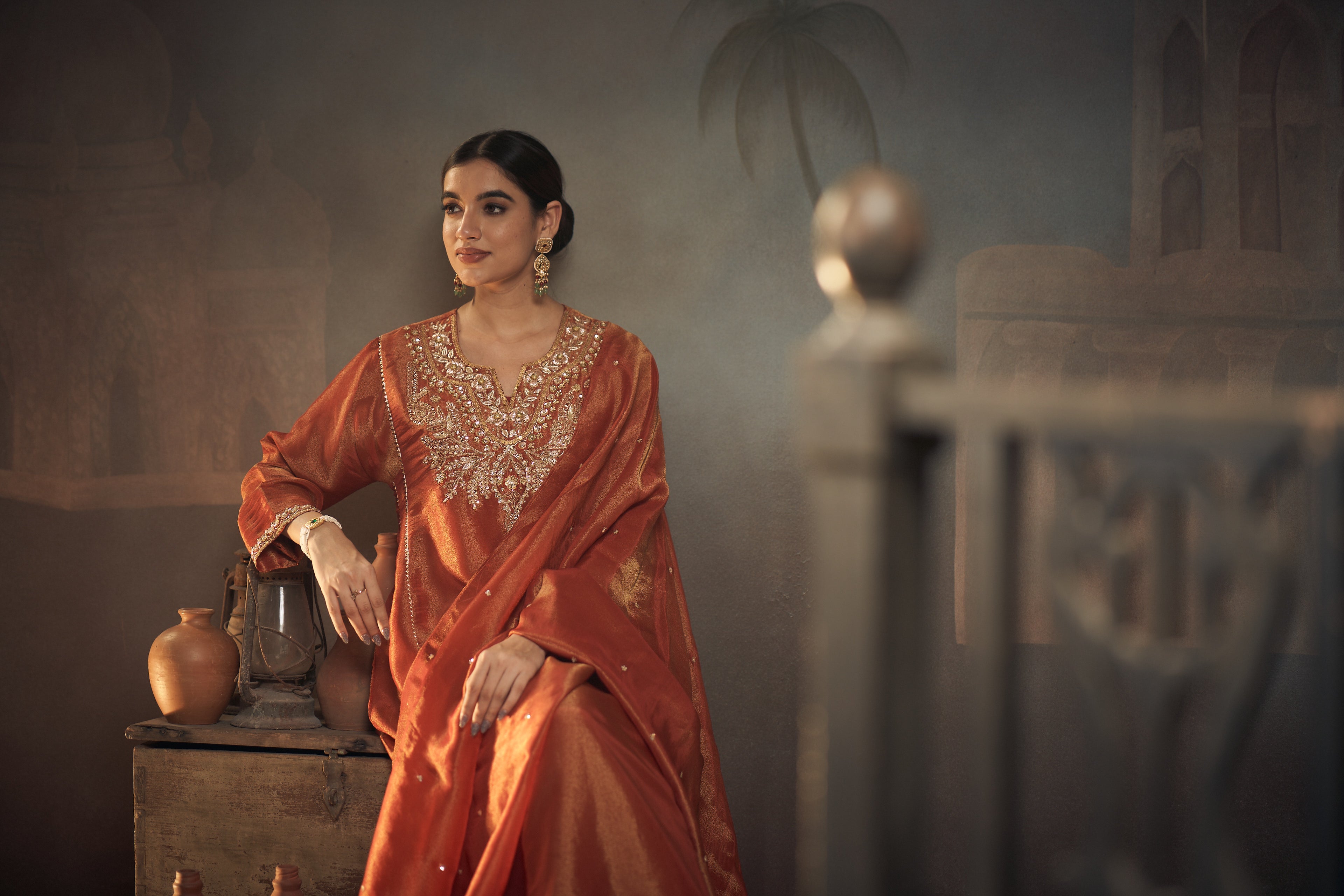 Tissue Kurta set