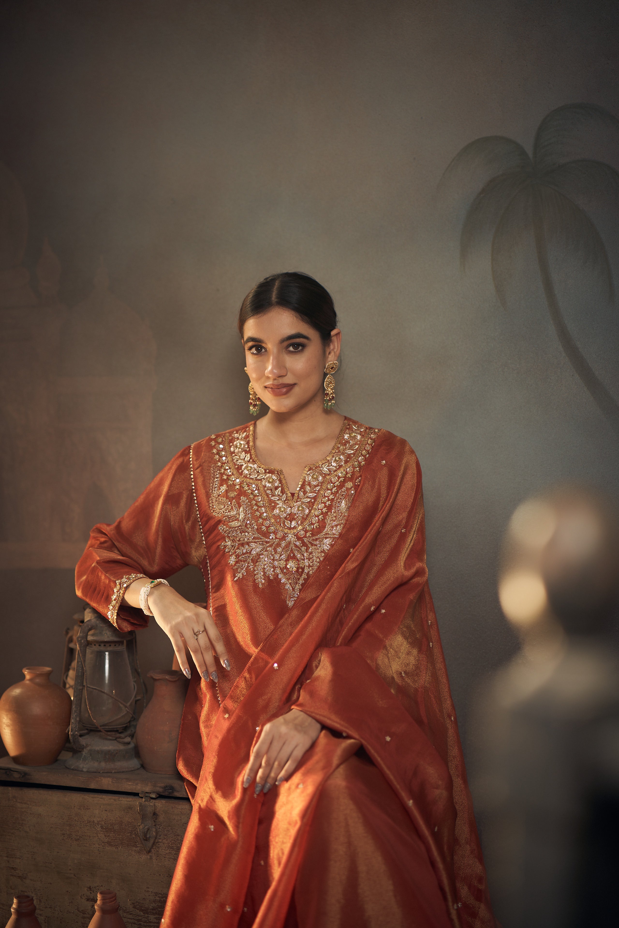 Tissue Kurta set