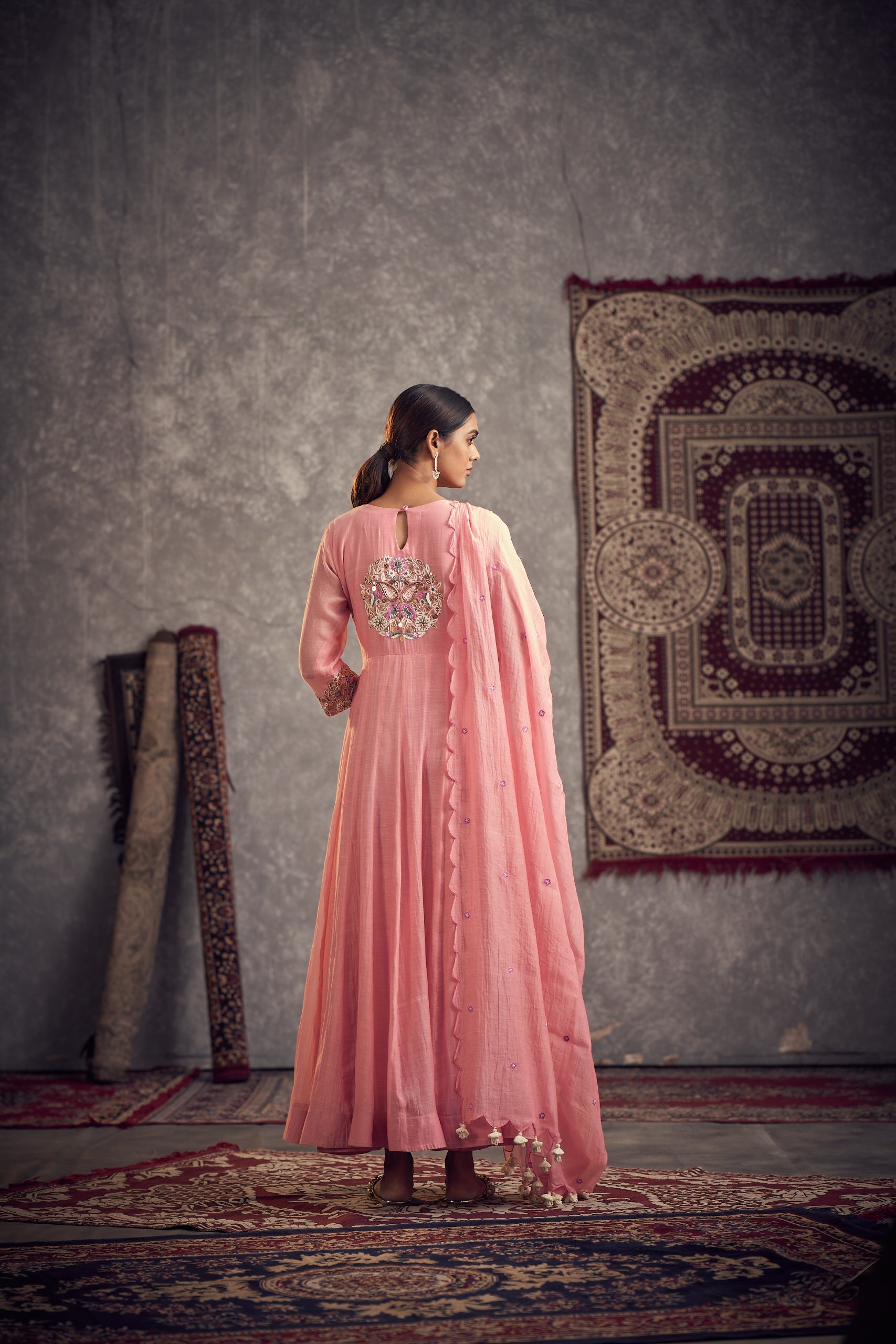 Satranga anarkali set