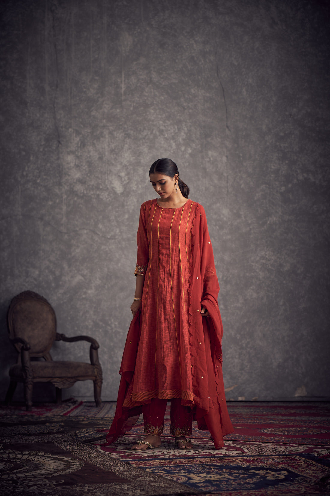 Meetho phool anarkali set