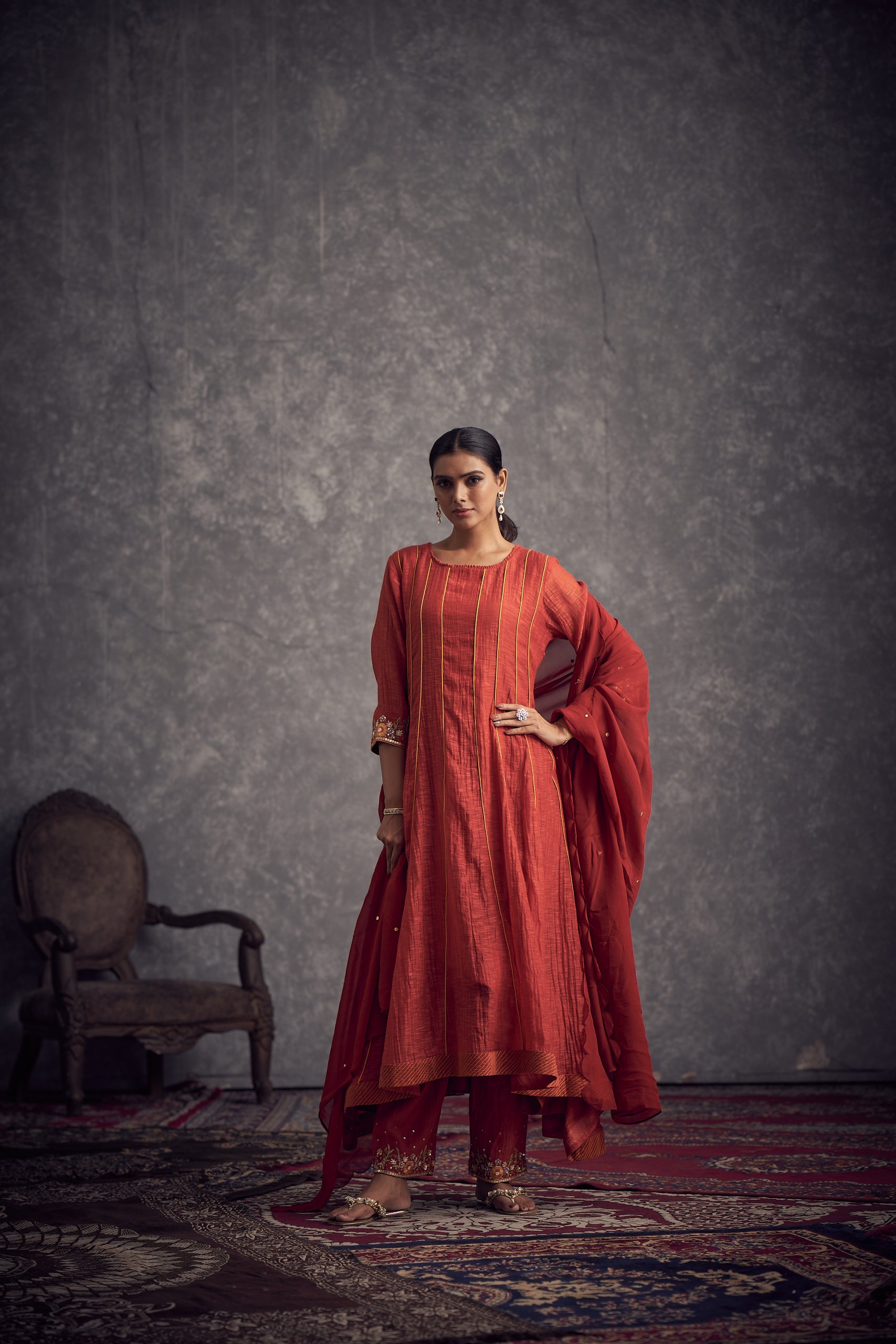 Meetho phool anarkali set