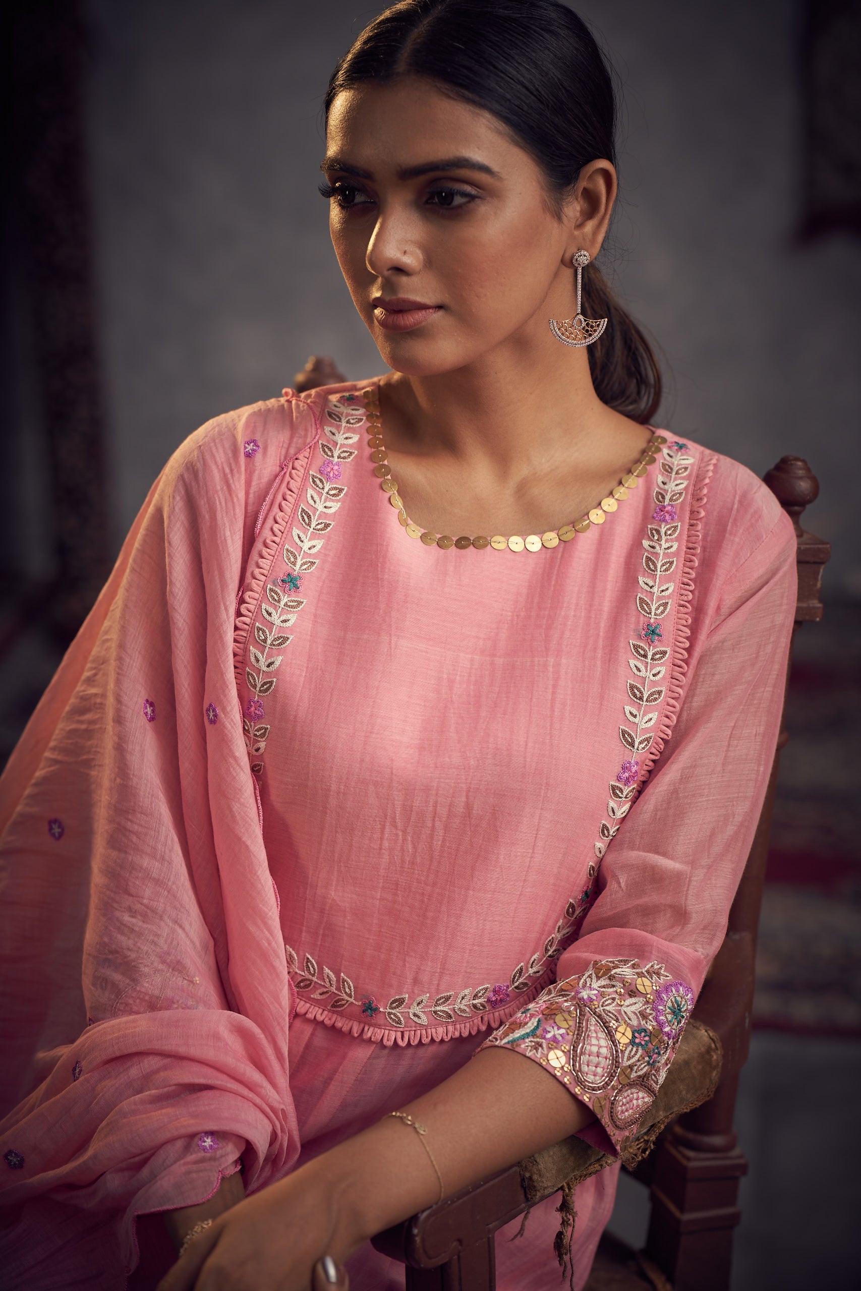 Satranga anarkali set