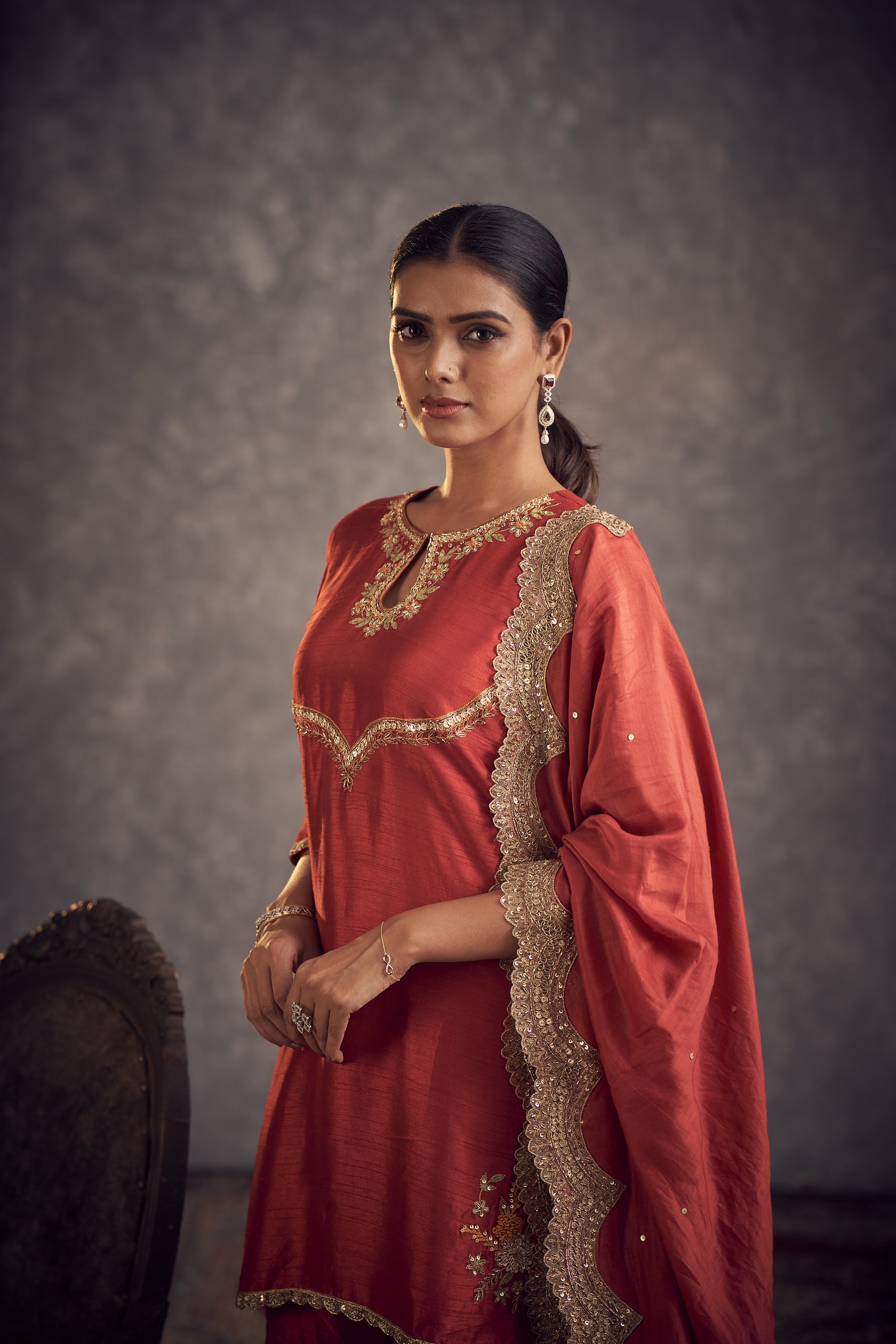 Laal kurta sharara set