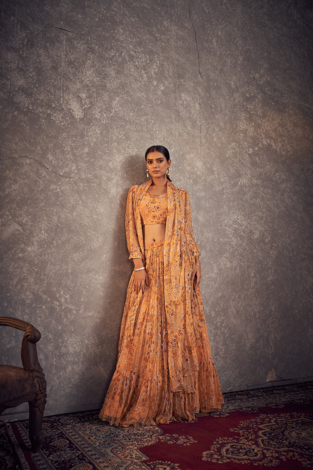 Rasaal Mango Printed Ghaghra Set