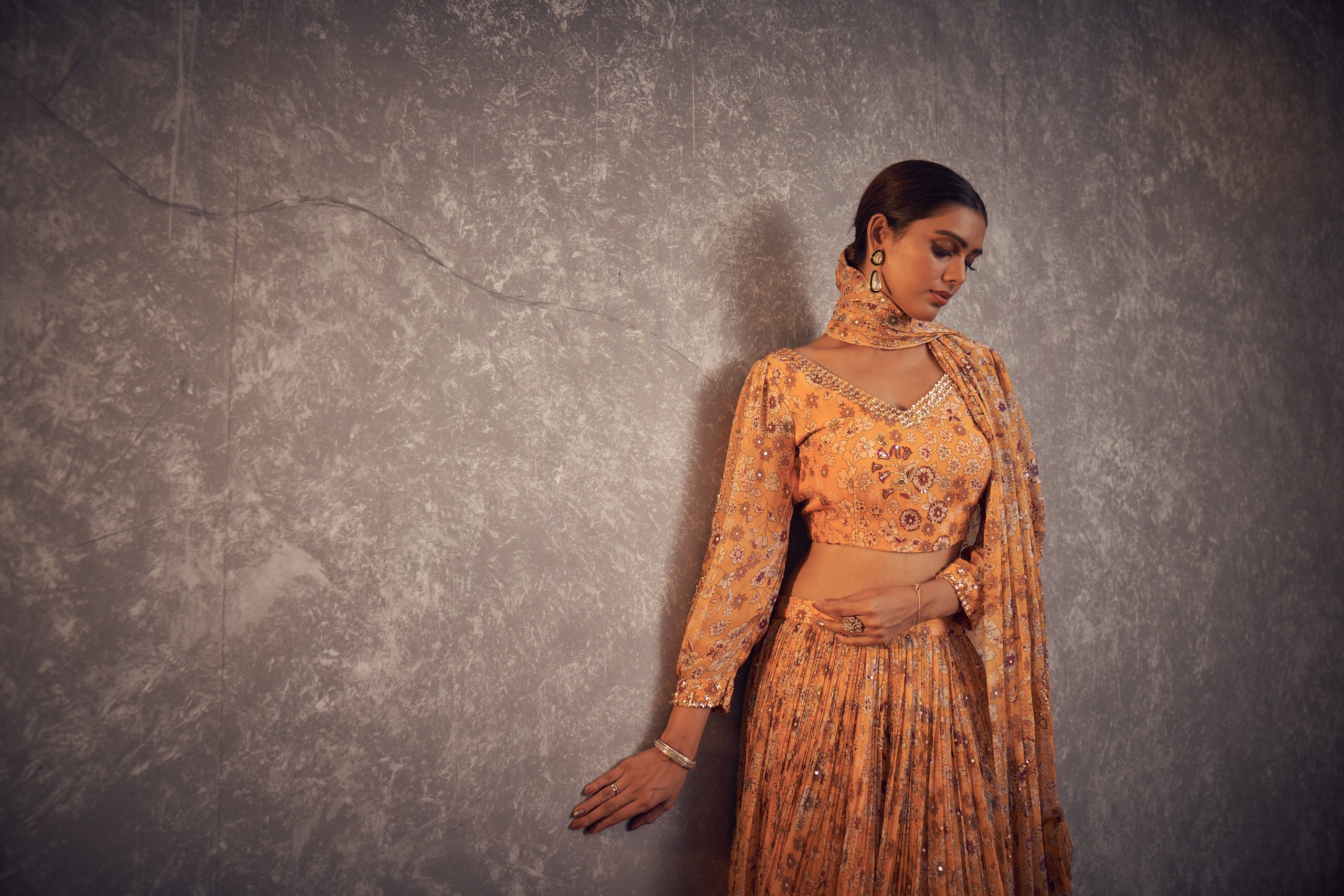 Rasaal Mango Printed Ghaghra Set