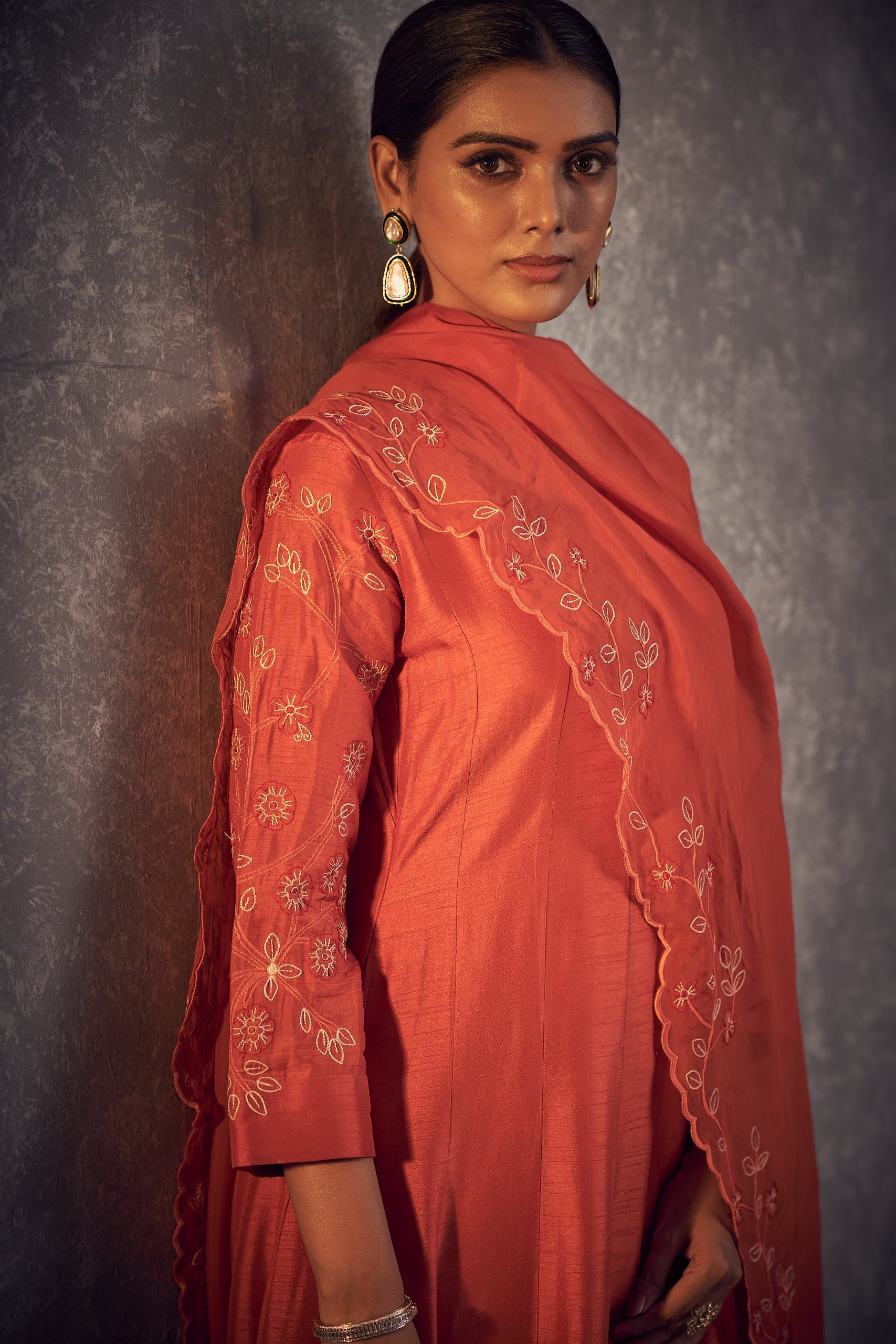 Kallidar anarkali set