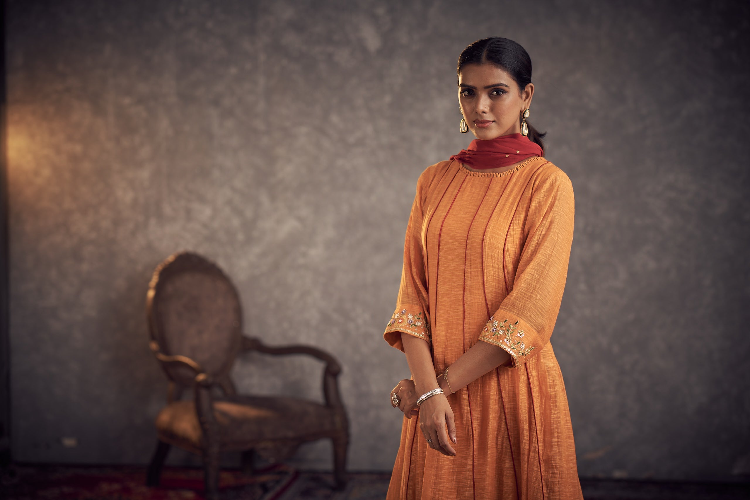 Meetho phool anarkali set