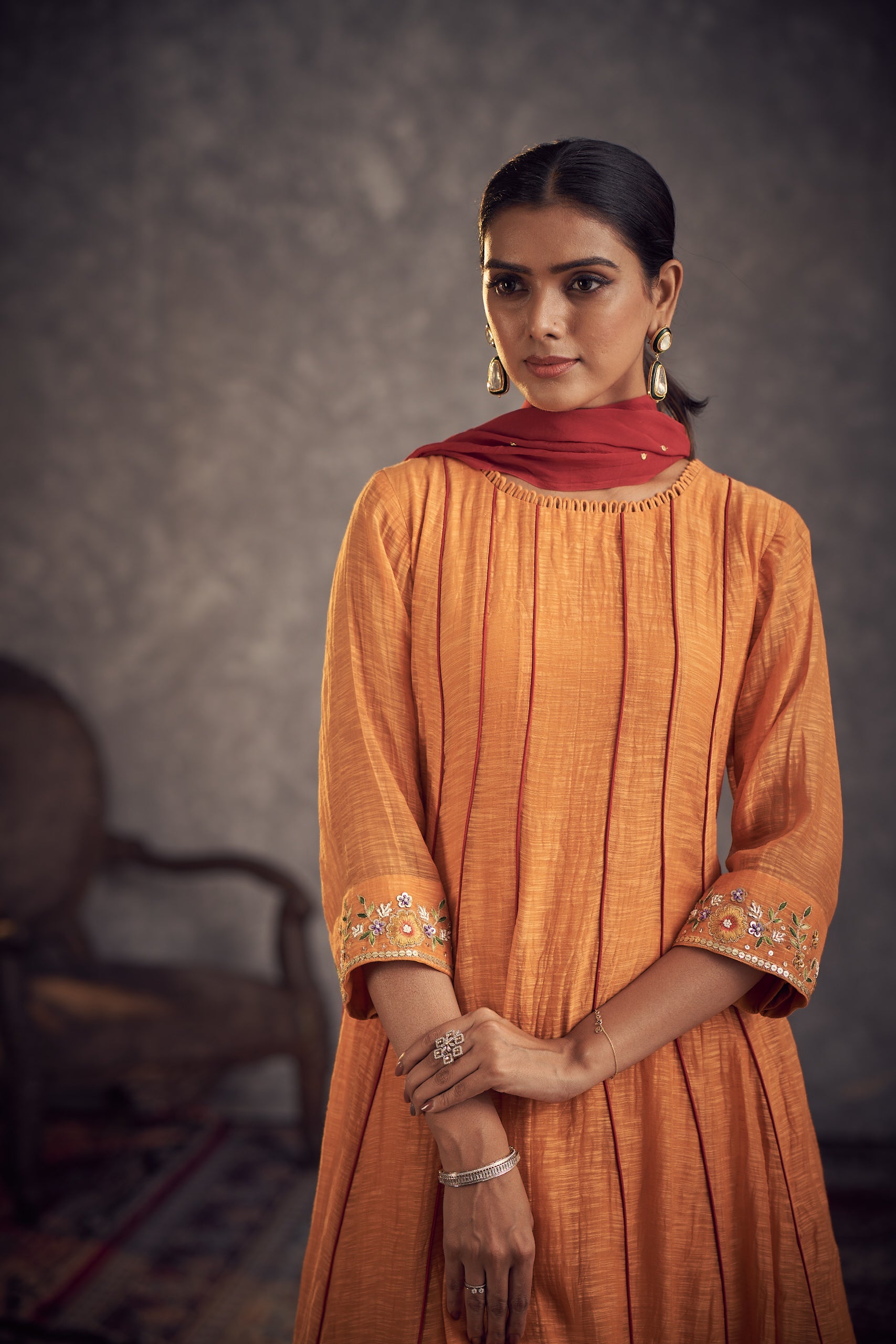 Meetho phool anarkali set