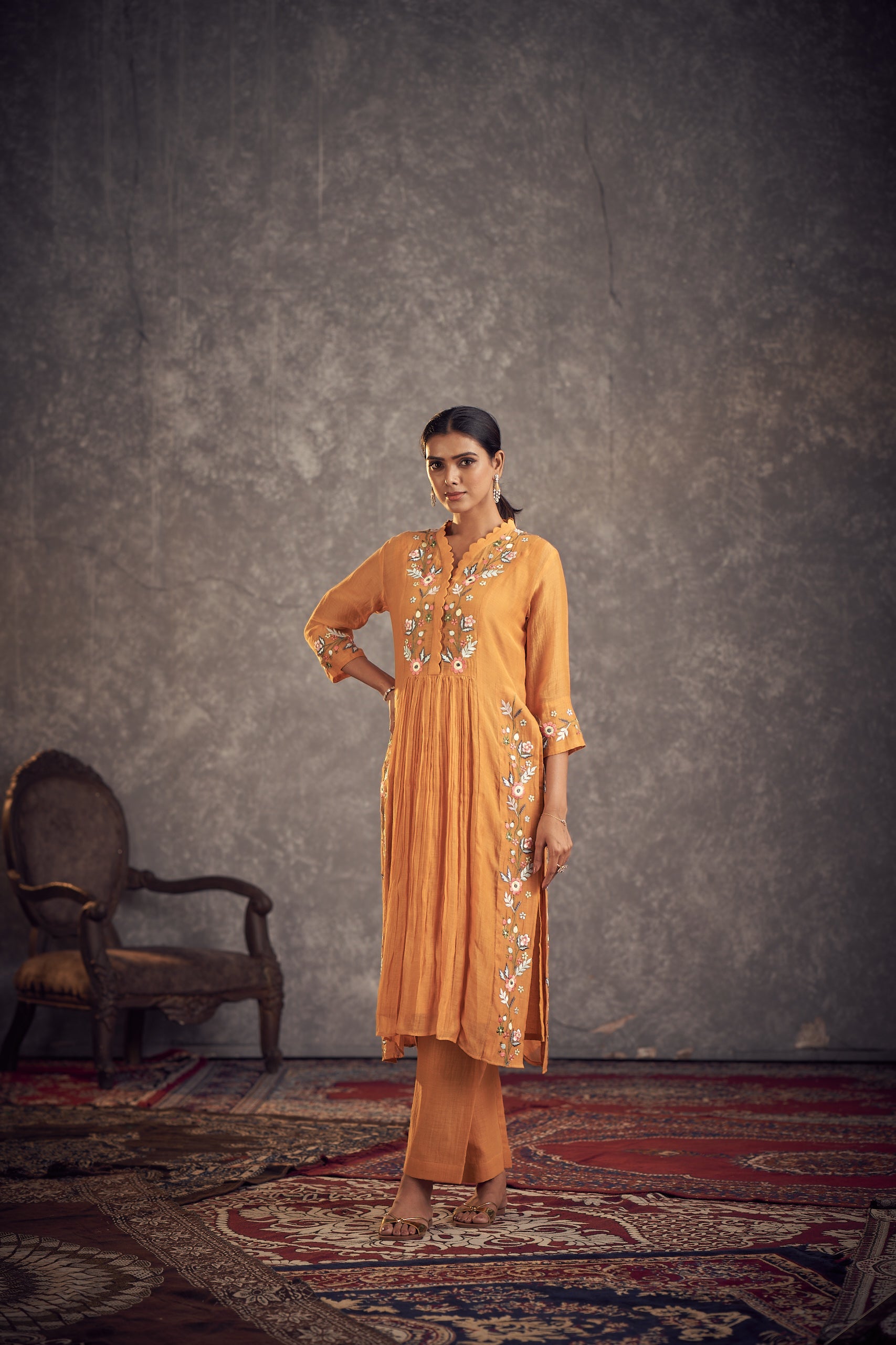 Phulari kurta set
