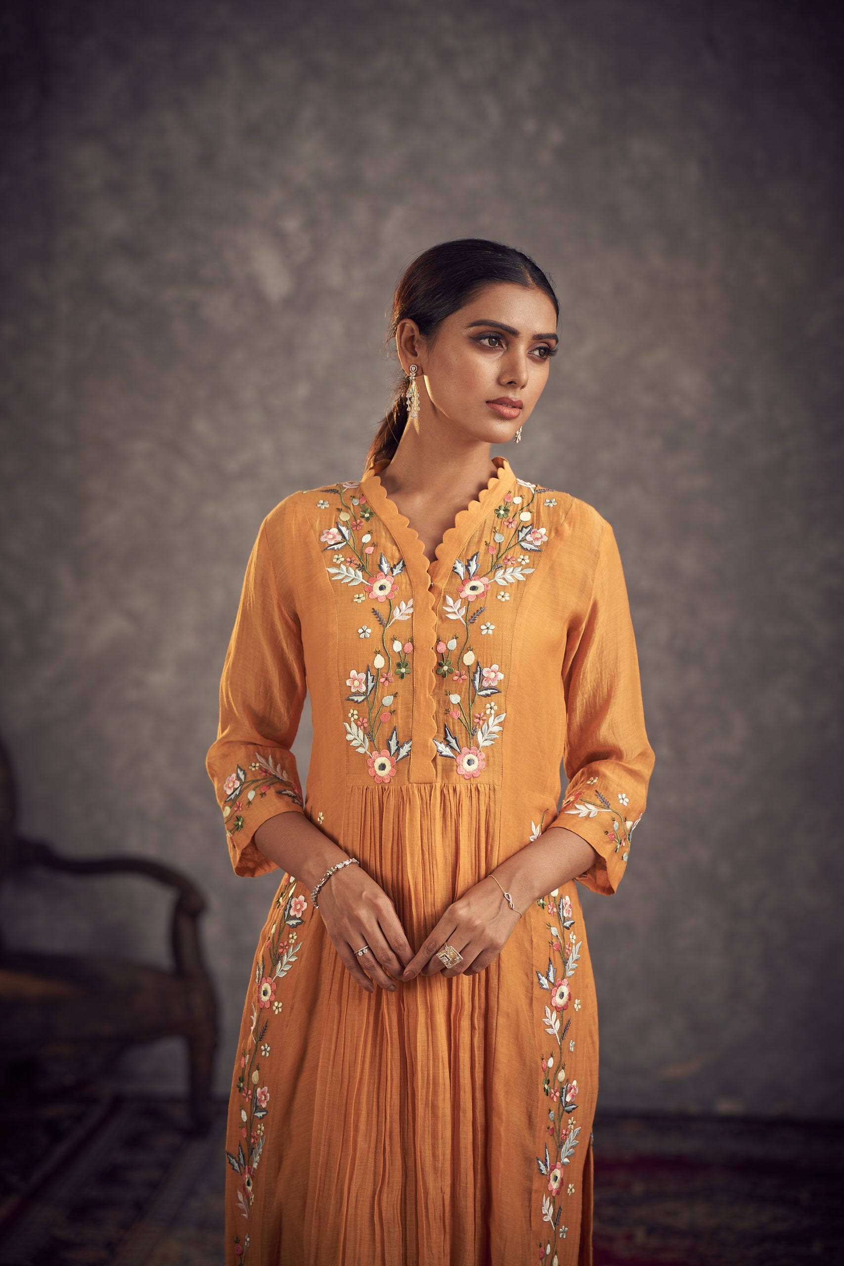 Phulari kurta set
