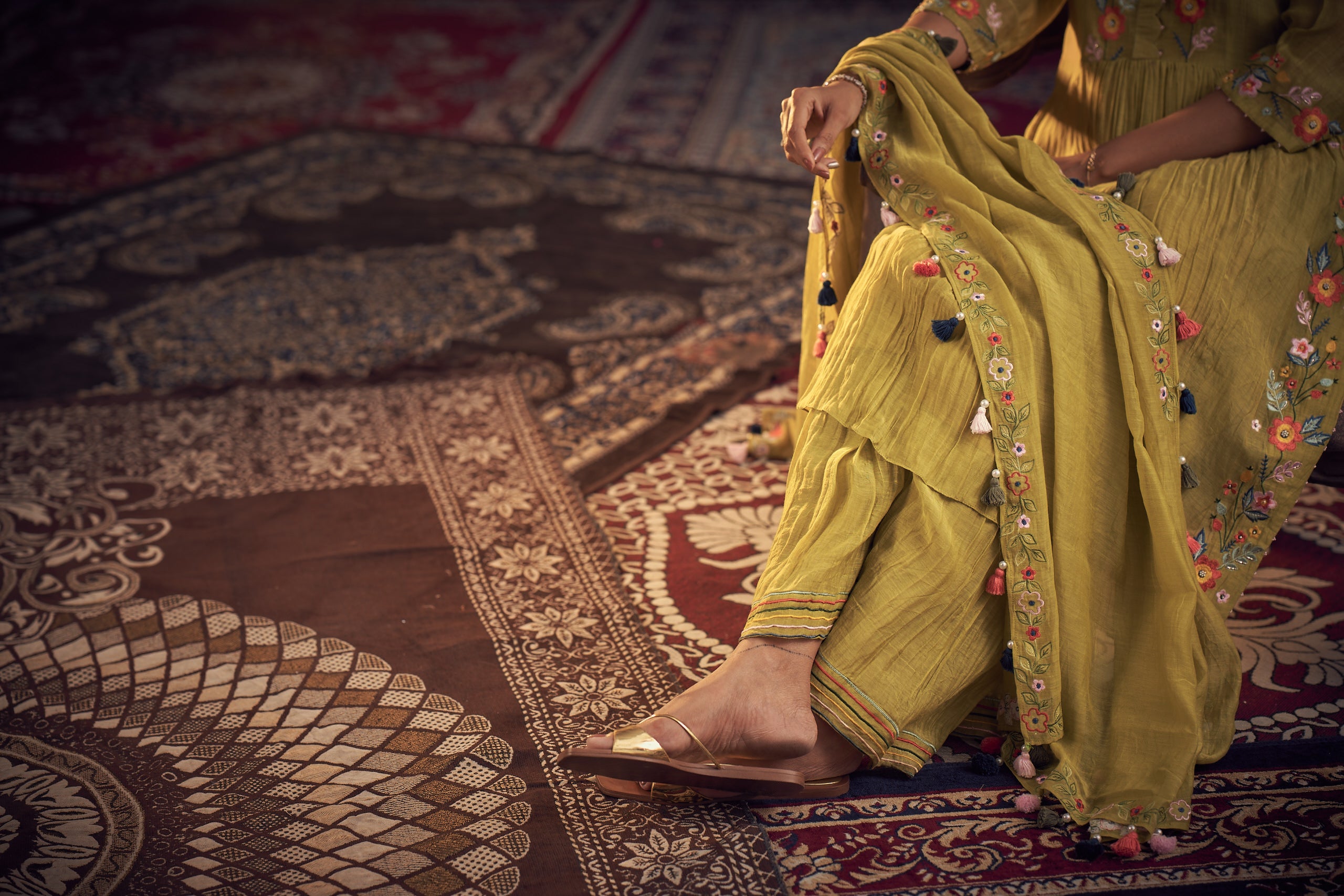 Phulari kurta set