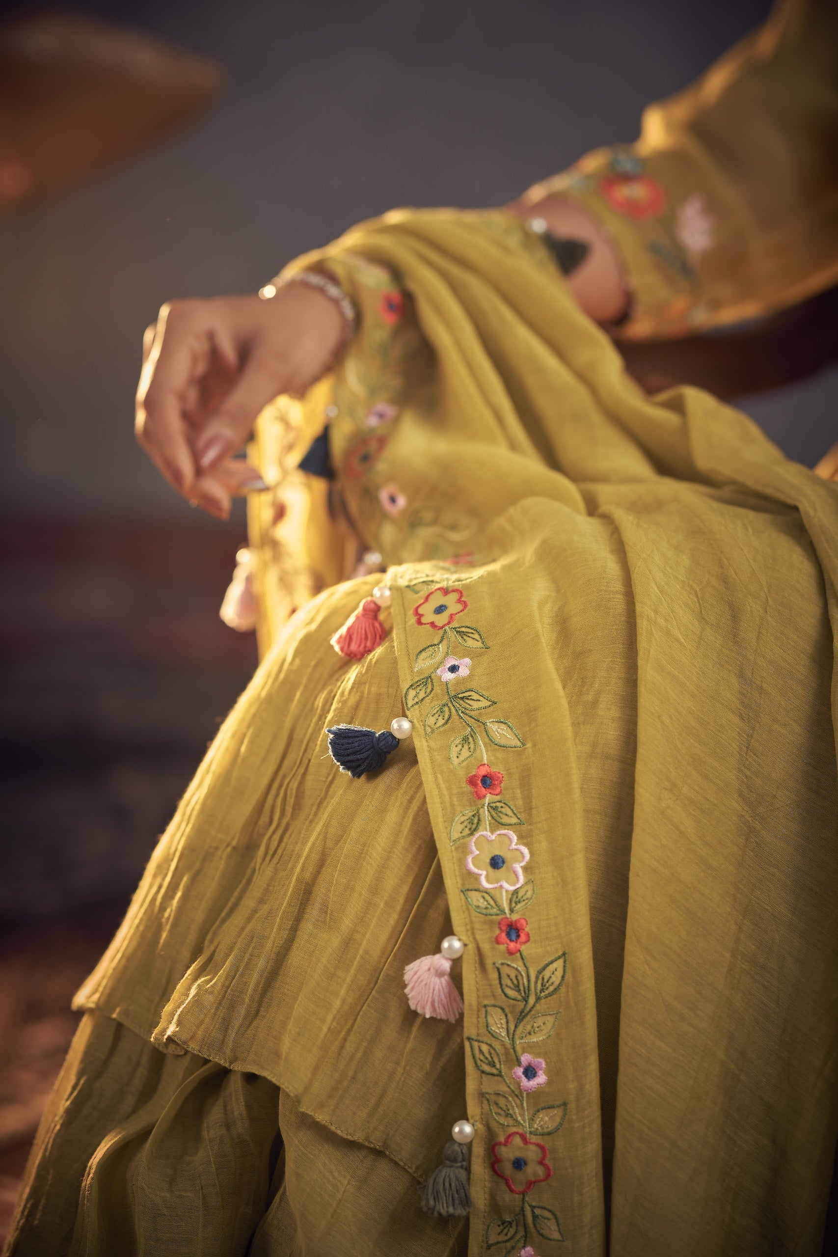 Phulari kurta set