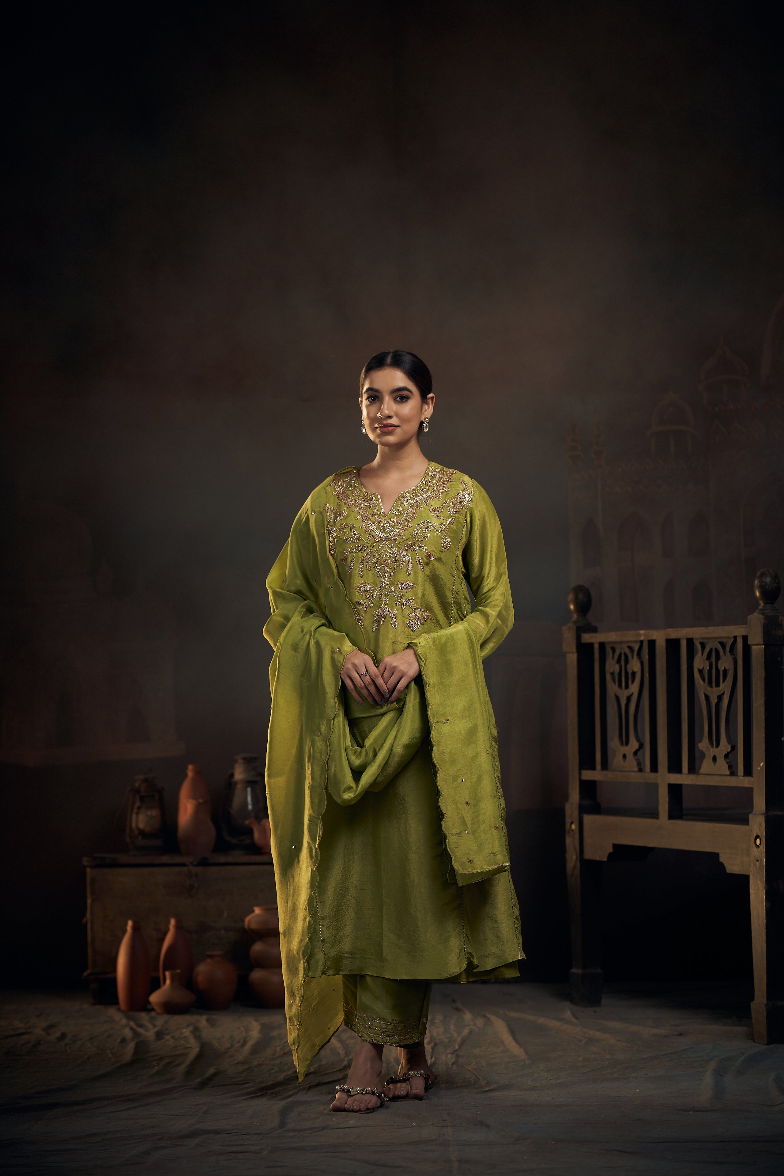 Tissue Kurta set