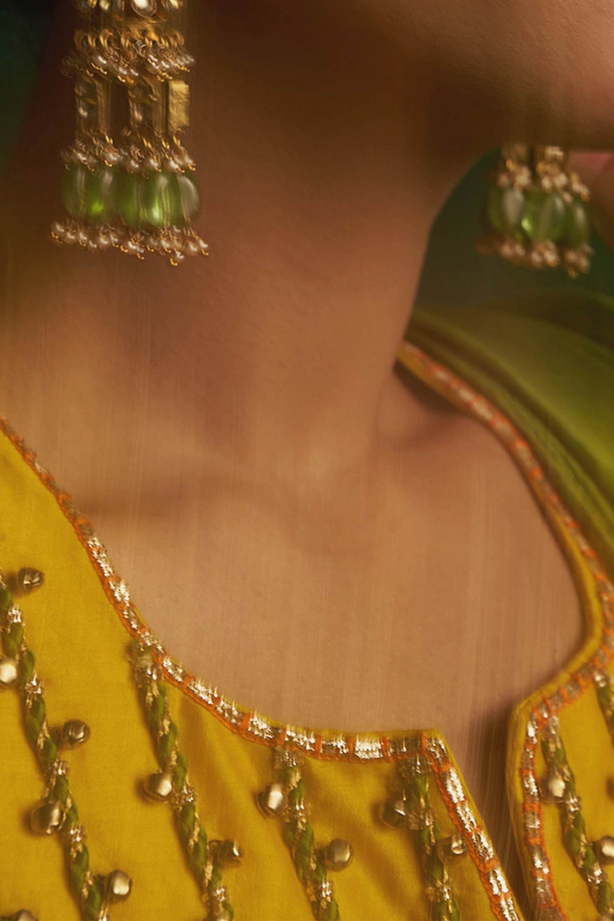 Shop Hirika &amp; Dhruti Yellow Hand Embroidered Dori Work Anarkali Set For Kids Online at Aza Fashions