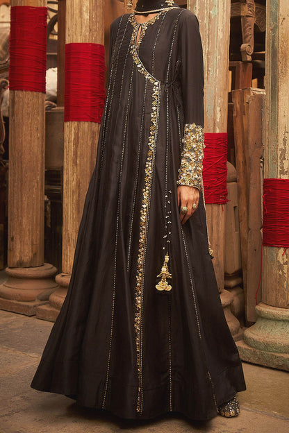 Buy Hirika &amp; Dhruti Black Hand Work Angarkha Set For Kids