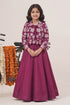 Buy Hirika & Dhruti Pink Gajji Silk Floral Beads Blossom Embroidered Jacket Lehenga Set For Kids at Aza Fashions