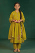 Buy Hirika & Dhruti Green Marodi Work Anarkali Set For Kids at Aza Fashions