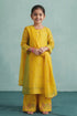 Buy Hirika & Dhruti Yellow Thread Embroidered Kurta Set For Kids at Aza Fashions