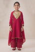 Buy Hirika & Dhruti Red Hand Work Kurta Embroidered Pant And Dupatta For Kids at Aza Fashions