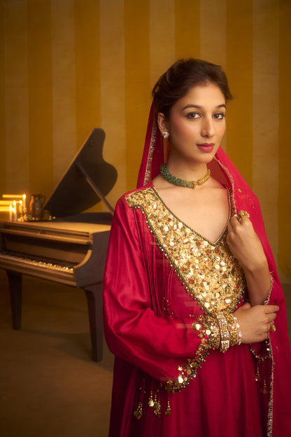 Surkh Gul kurta set