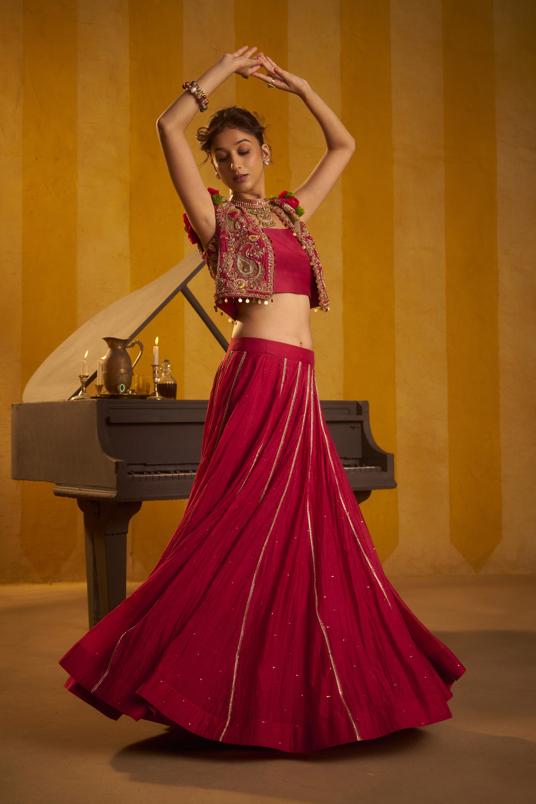 Gulaal lehenga set