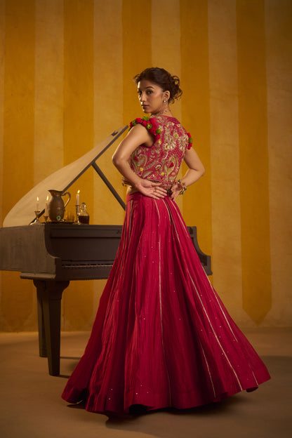 Gulaal lehenga set