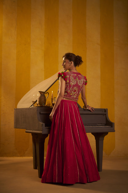 Gulaal lehenga set