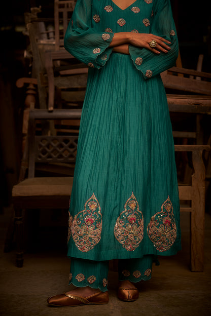 Cyan Kurta